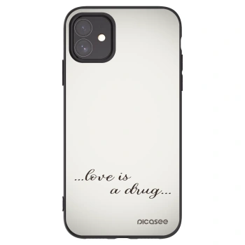 Picasee silikónový čierny obal pre Apple iPhone 11 - Love is a drug
