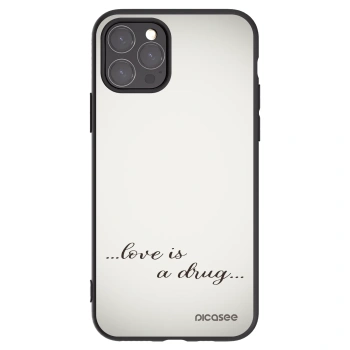 Picasee silikónový čierny obal pre Apple iPhone 11 Pro - Love is a drug