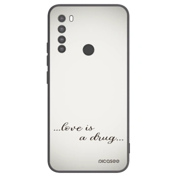 Picasee silikónový čierny obal pre Xiaomi Redmi Note 8 - Love is a drug