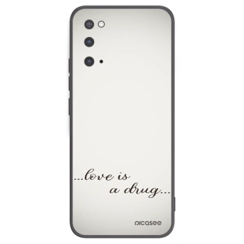 Picasee silikónový čierny obal pre Samsung Galaxy S20 G980F - Love is a drug