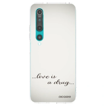 Picasee silikónový prehľadný obal pre Xiaomi Mi 10 - Love is a drug