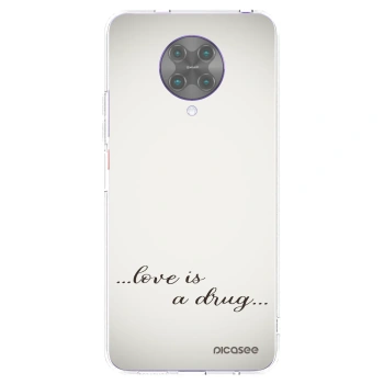 Picasee silikónový prehľadný obal pre Xiaomi Poco F2 Pro - Love is a drug