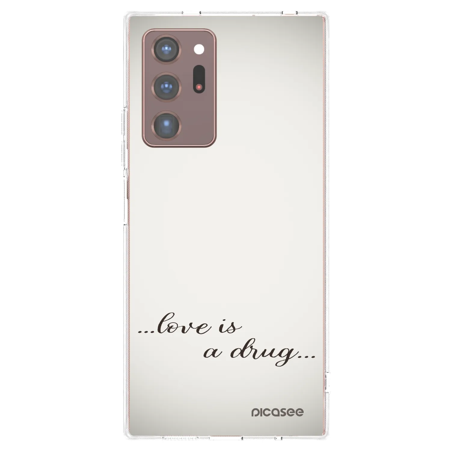 Picasee silikónový prehľadný obal pre Samsung Galaxy Note 20 Ultra - Love is a drug