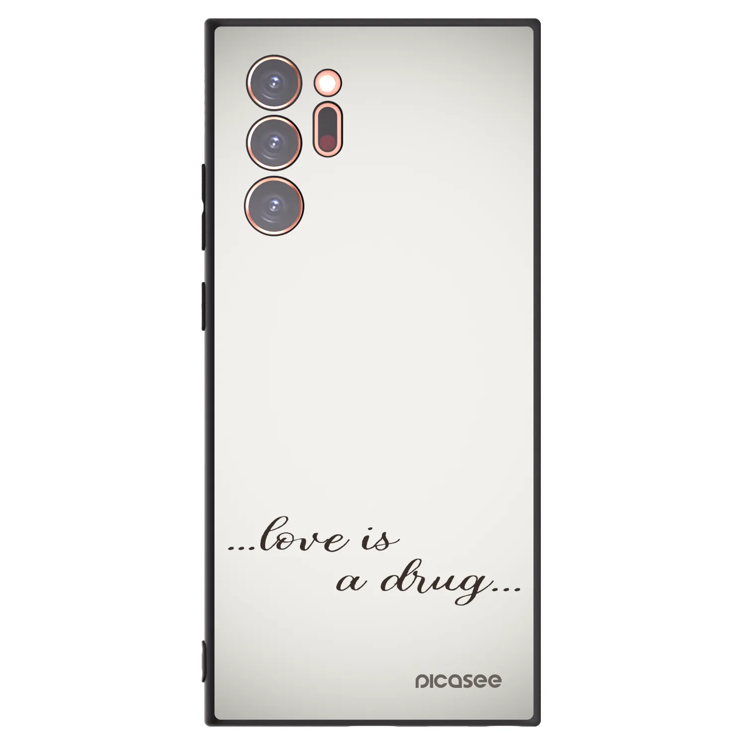 Picasee silikónový čierny obal pre Samsung Galaxy Note 20 Ultra - Love is a drug