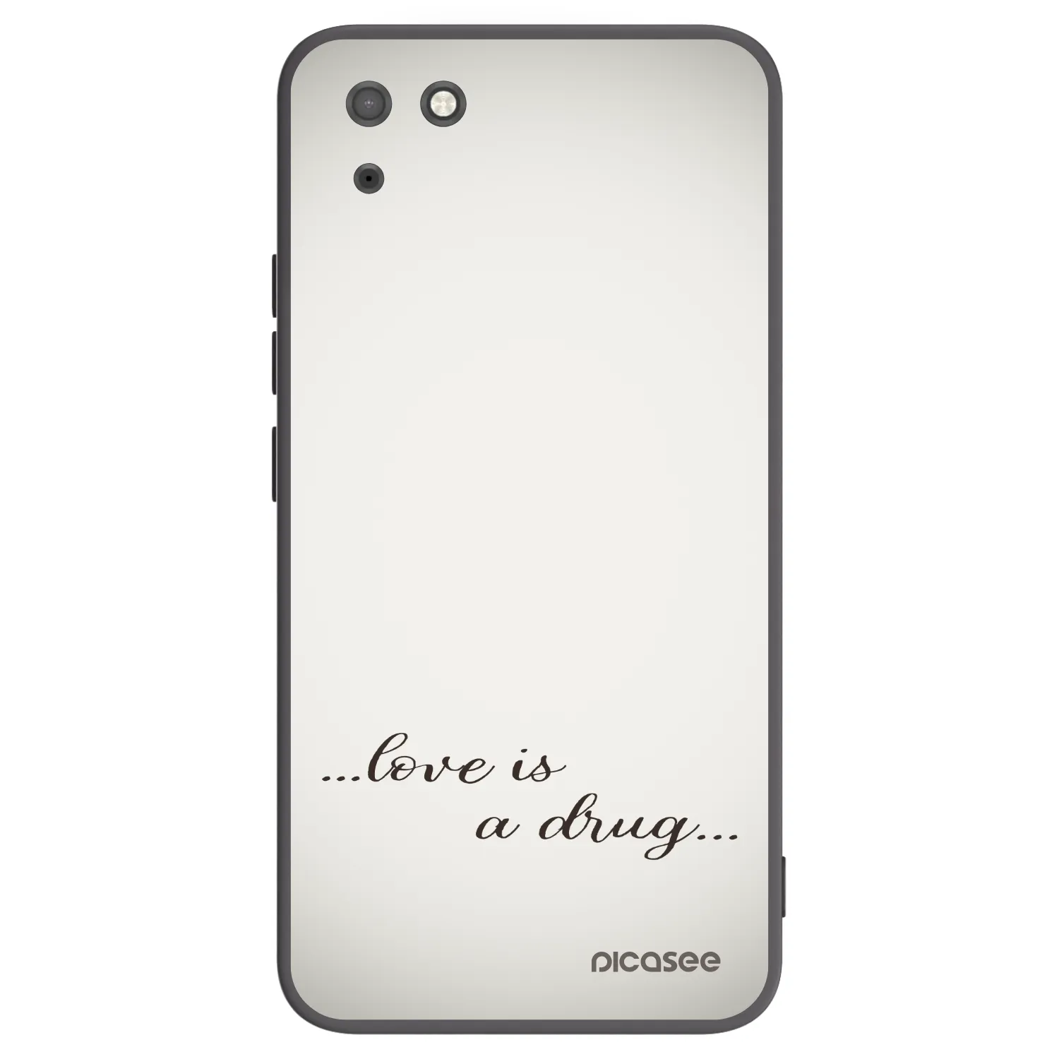 Picasee silikónový čierny obal pre Huawei Y5P - Love is a drug