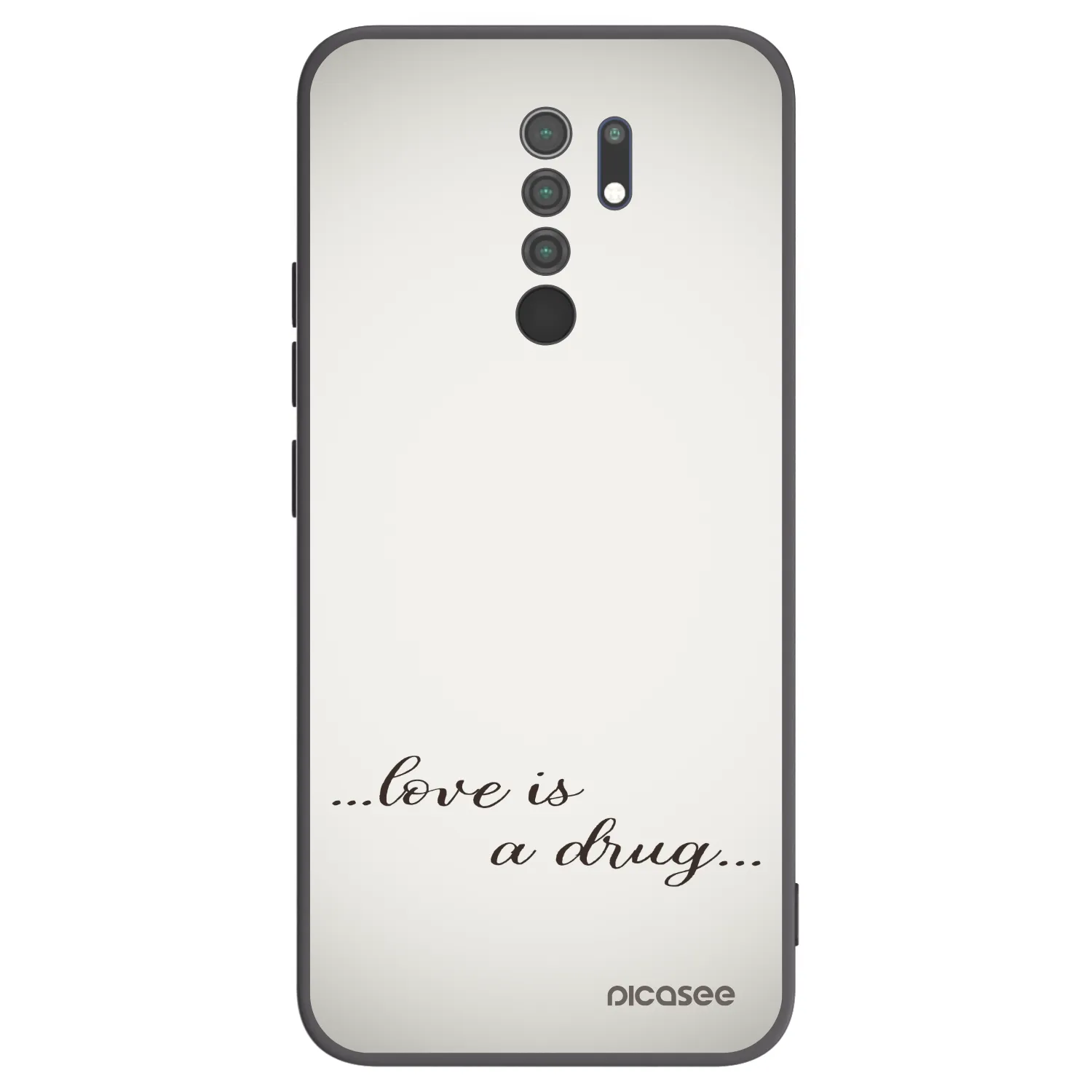 Picasee silikónový čierny obal pre Xiaomi Redmi 9 - Love is a drug