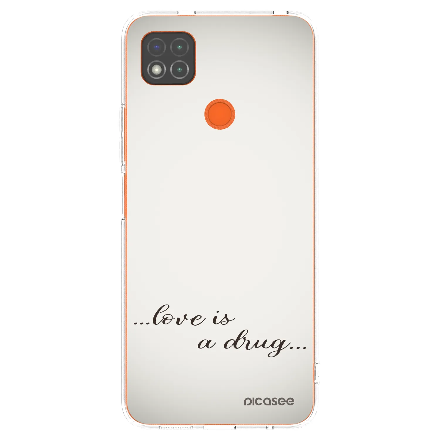 Silikónový prehľadný obal pre Xiaomi Redmi 9C - Love is a drug