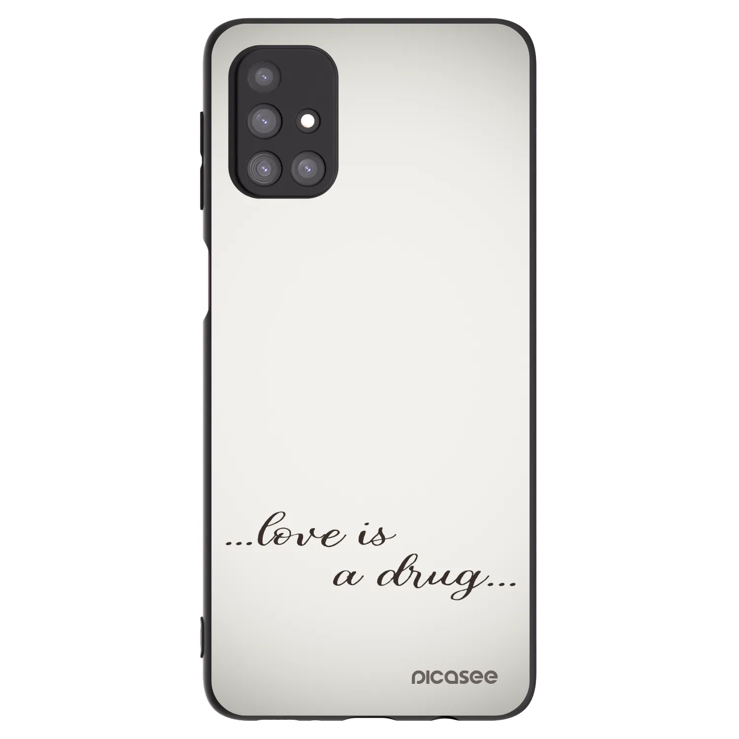 Picasee silikónový čierny obal pre Samsung Galaxy M31s - Love is a drug