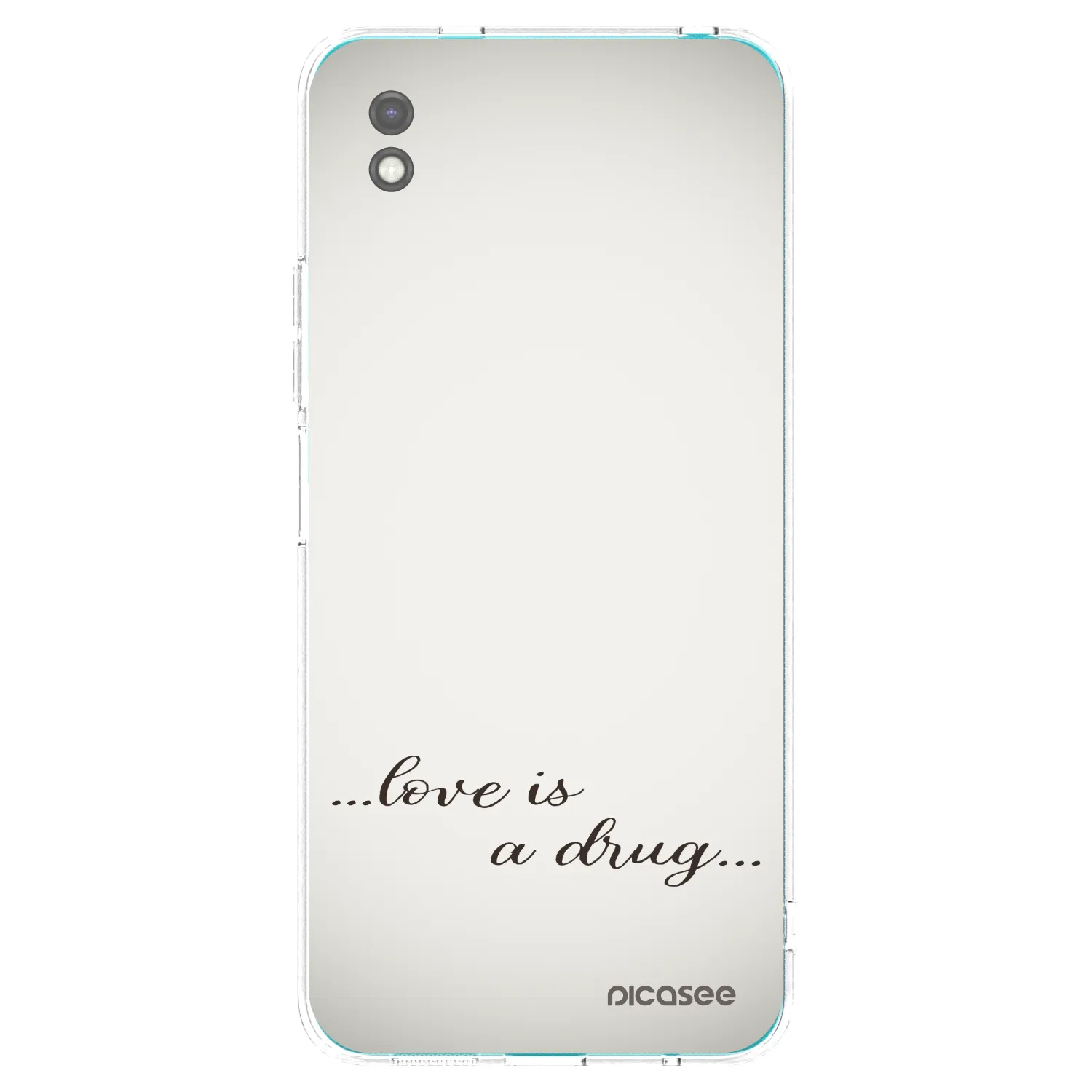 Picasee silikónový čierny obal pre Xiaomi Redmi 9A - Love is a drug