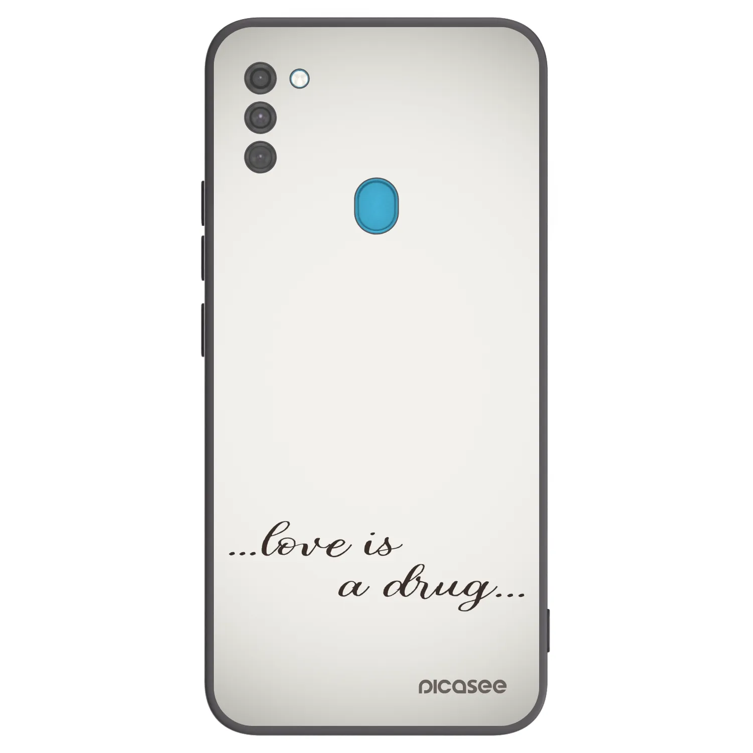 Picasee silikónový čierny obal pre Samsung Galaxy M11 - Love is a drug