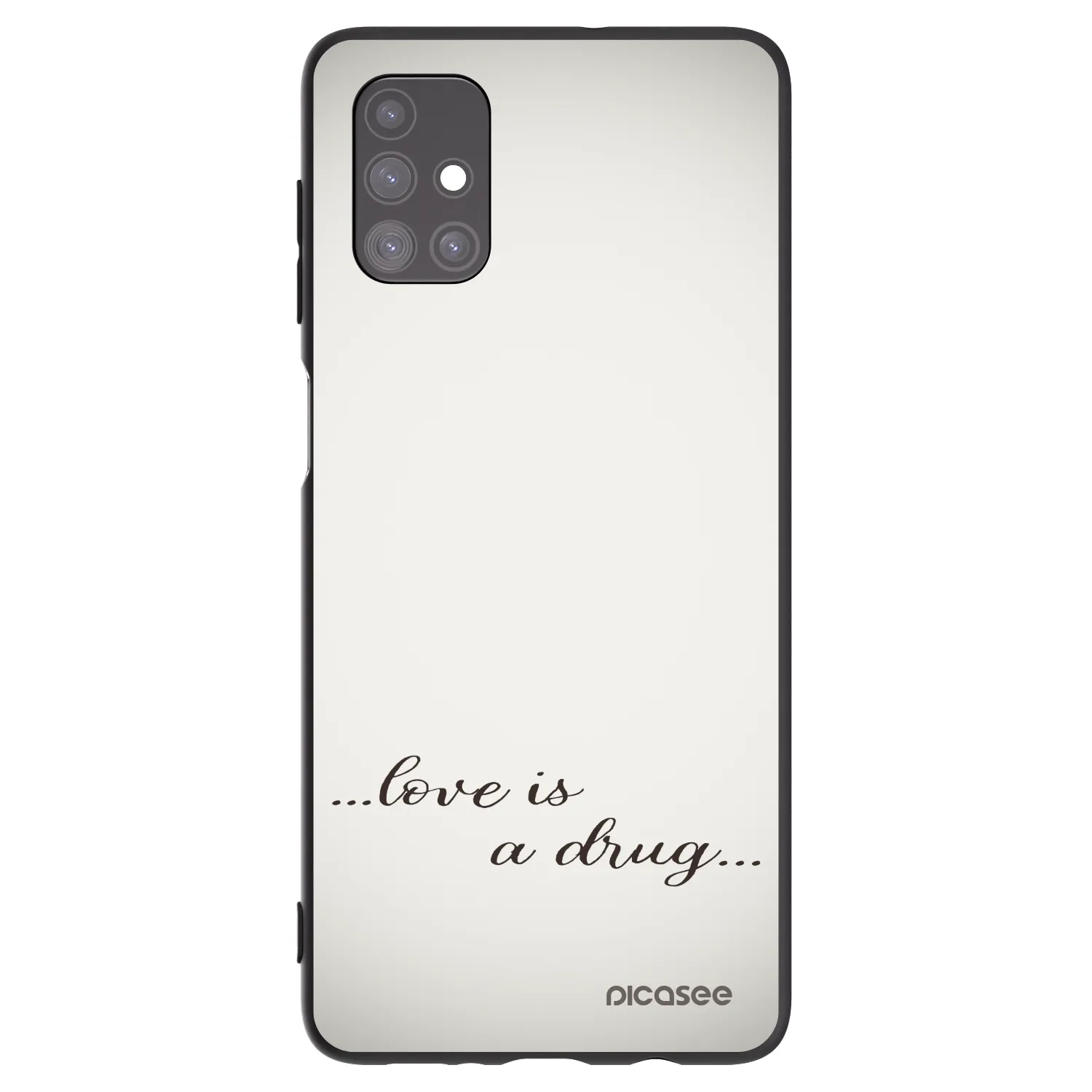 Picasee silikónový čierny obal pre Samsung Galaxy M51 M515F - Love is a drug