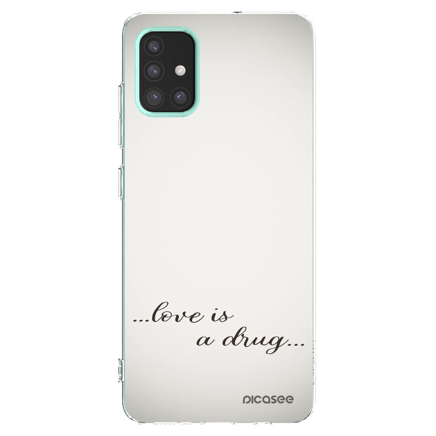 Picasee silikónový prehľadný obal pre Samsung Galaxy M31s - Love is a drug