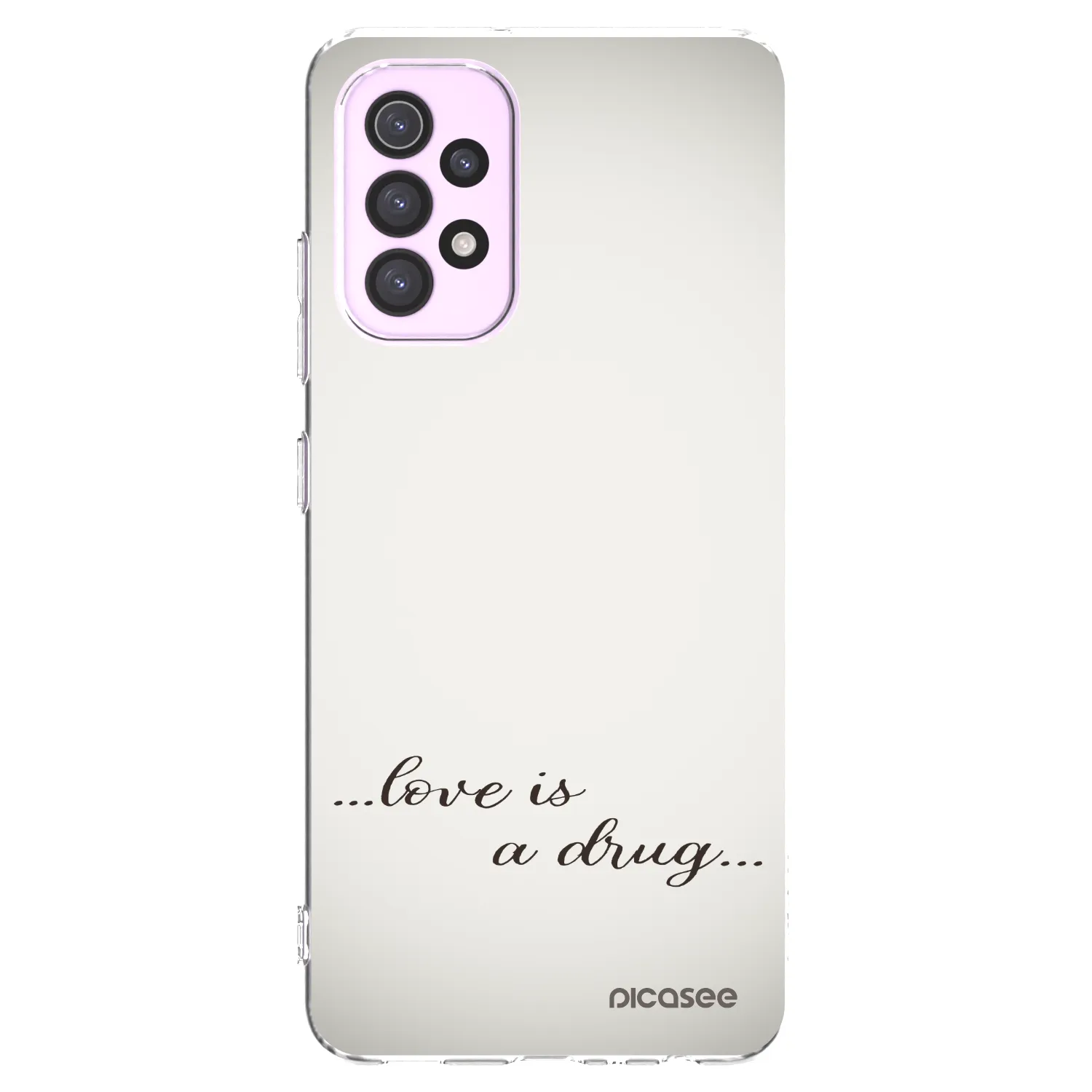 Picasee silikónový prehľadný obal pre Samsung Galaxy A32 5G A326B - Love is a drug