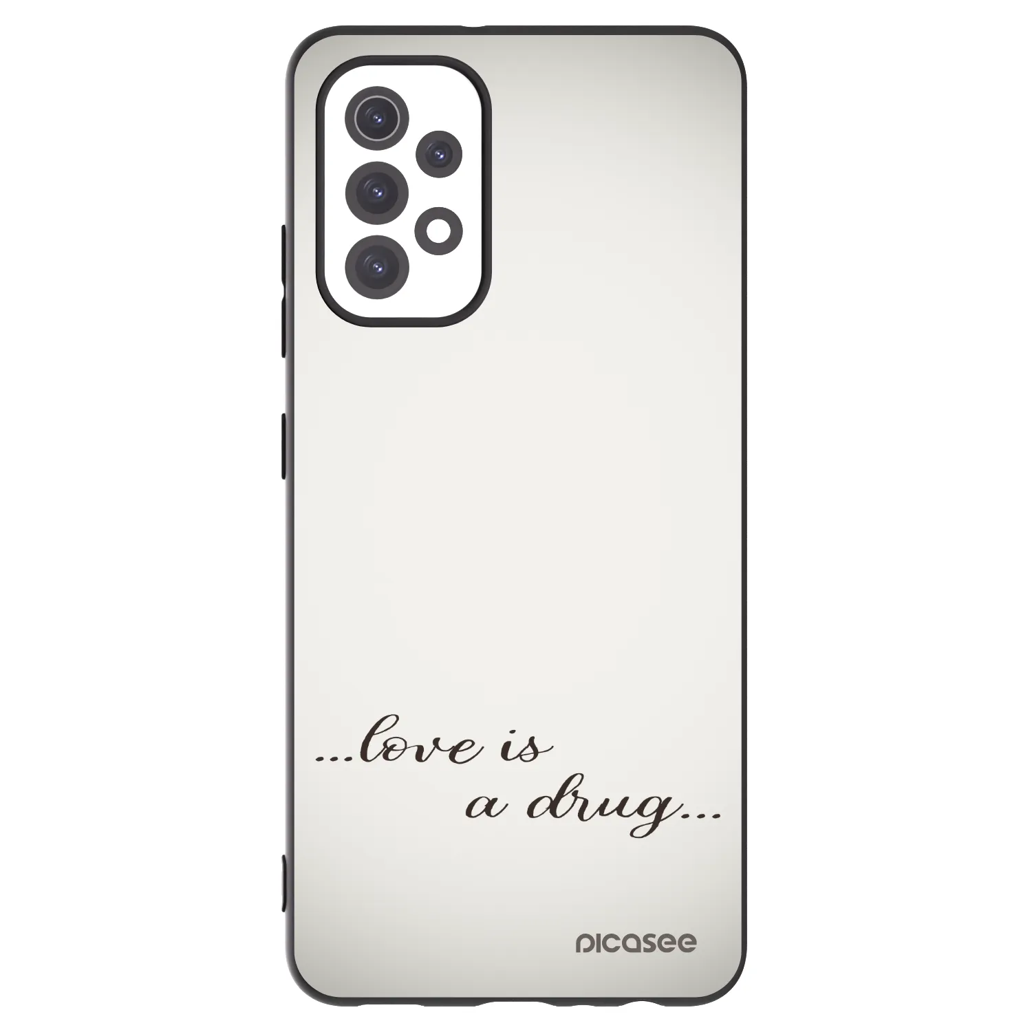 Picasee silikónový čierny obal pre Samsung Galaxy A32 5G A326B - Love is a drug