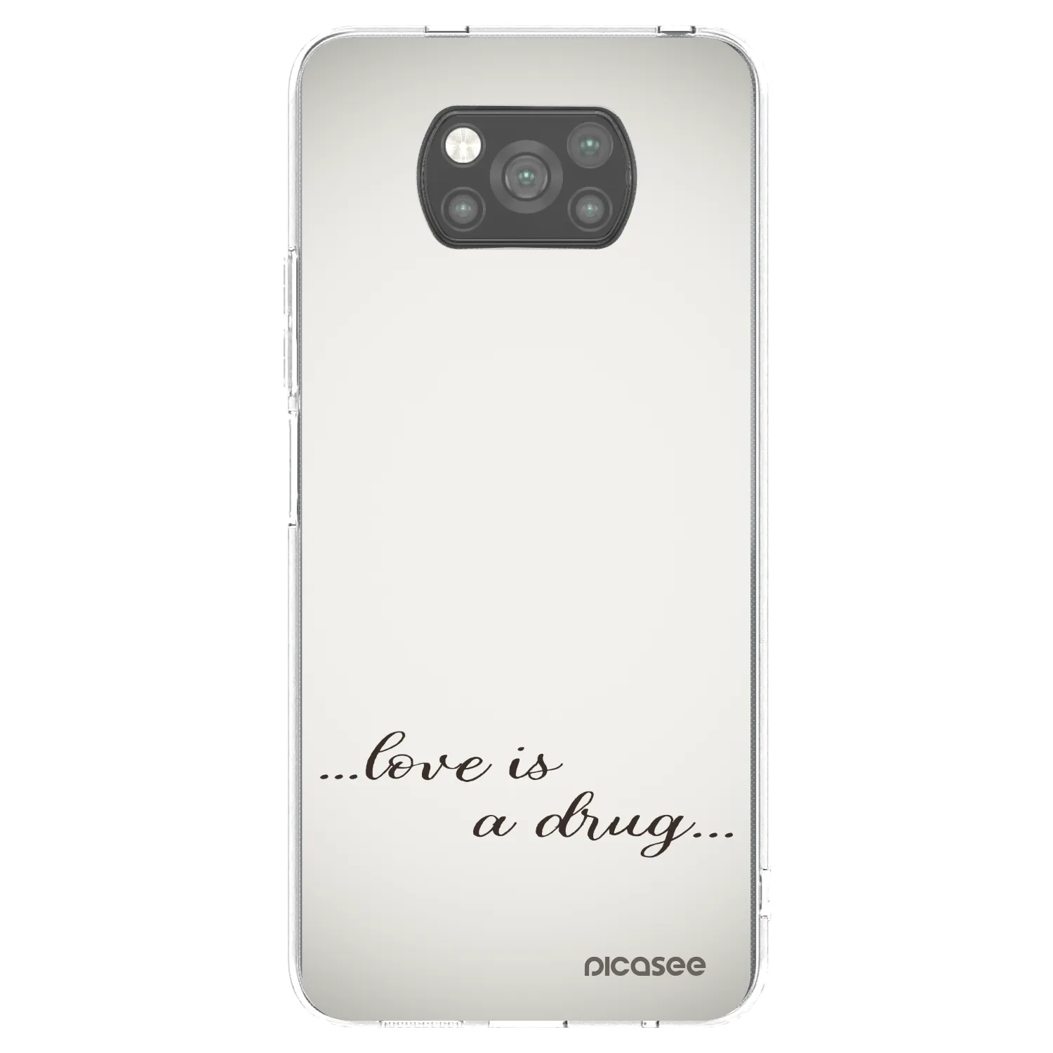 Picasee silikónový čierny obal pre Xiaomi Poco X3 Pro - Love is a drug
