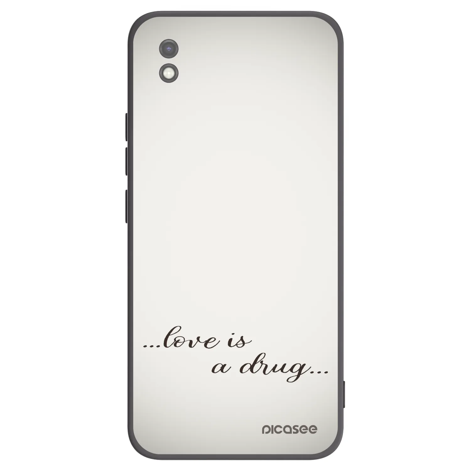 Picasee silikónový čierny obal pre Xiaomi Redmi 9AT - Love is a drug