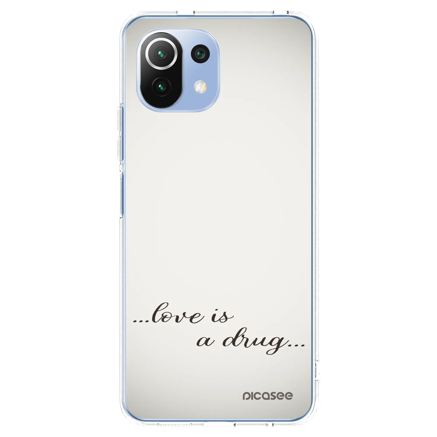 Silikónový prehľadný obal pre Xiaomi Mi 11 Lite - Love is a drug
