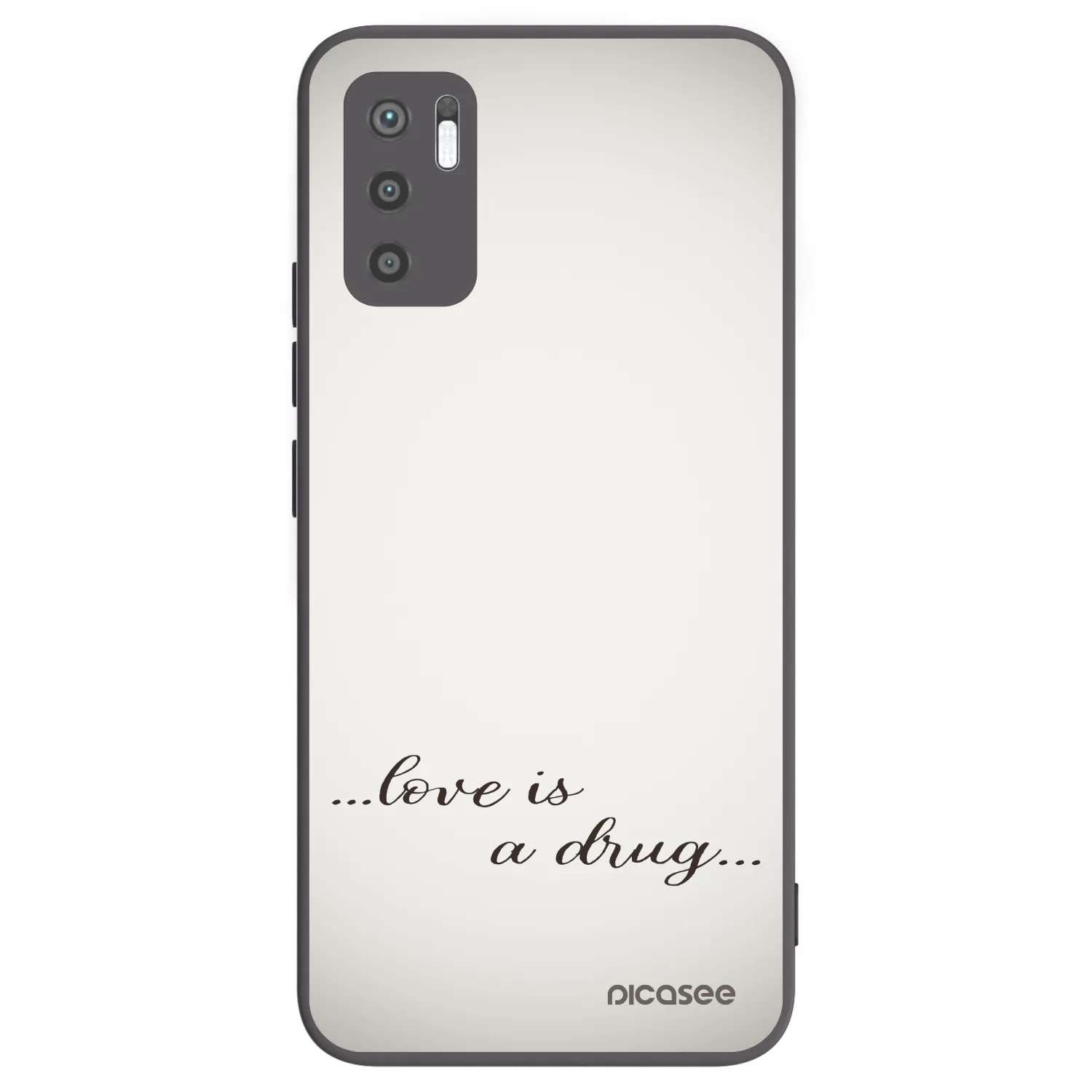 Picasee silikónový čierny obal pre Xiaomi Redmi Note 10 5G - Love is a drug
