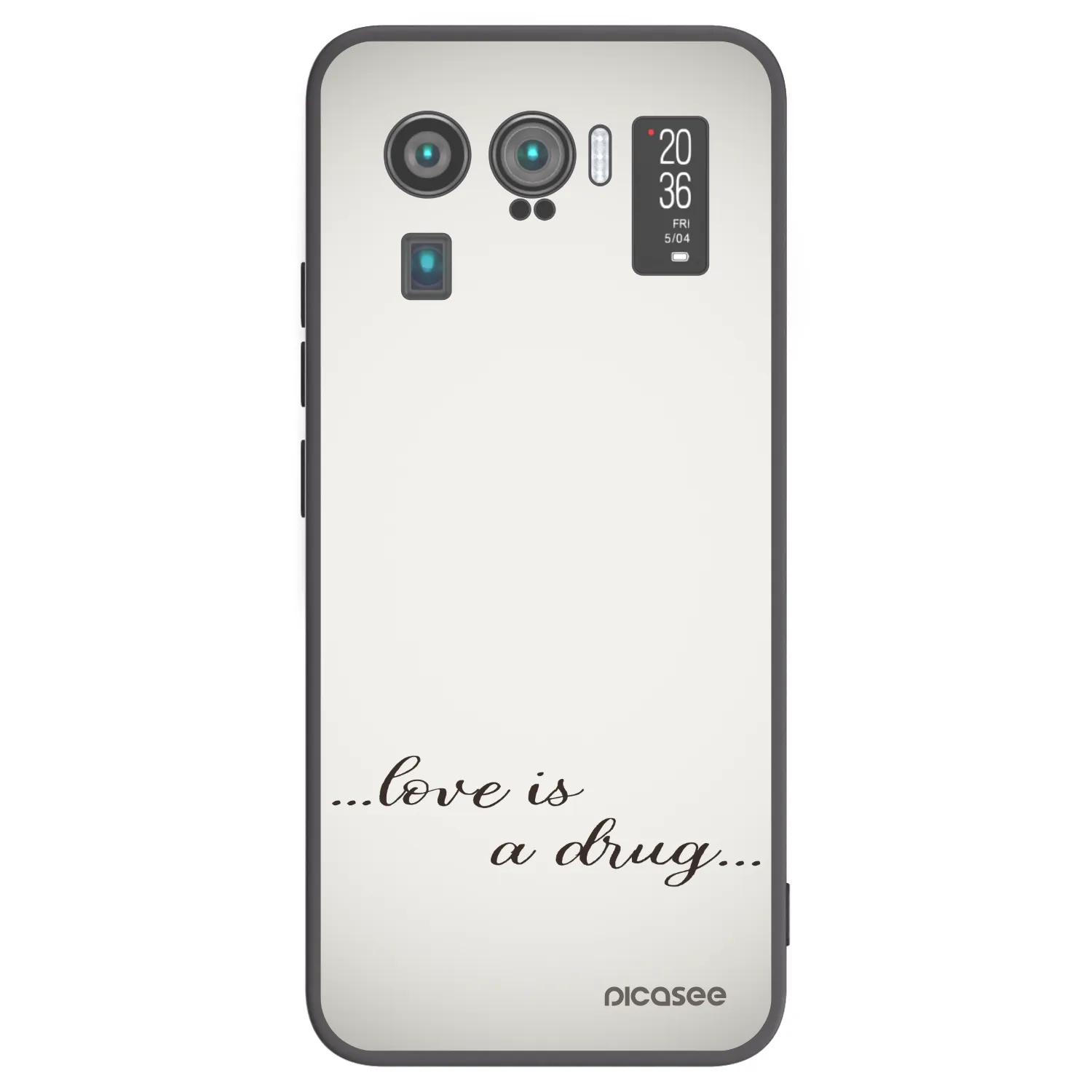 Picasee silikónový čierny obal pre Xiaomi Mi 11 Ultra - Love is a drug