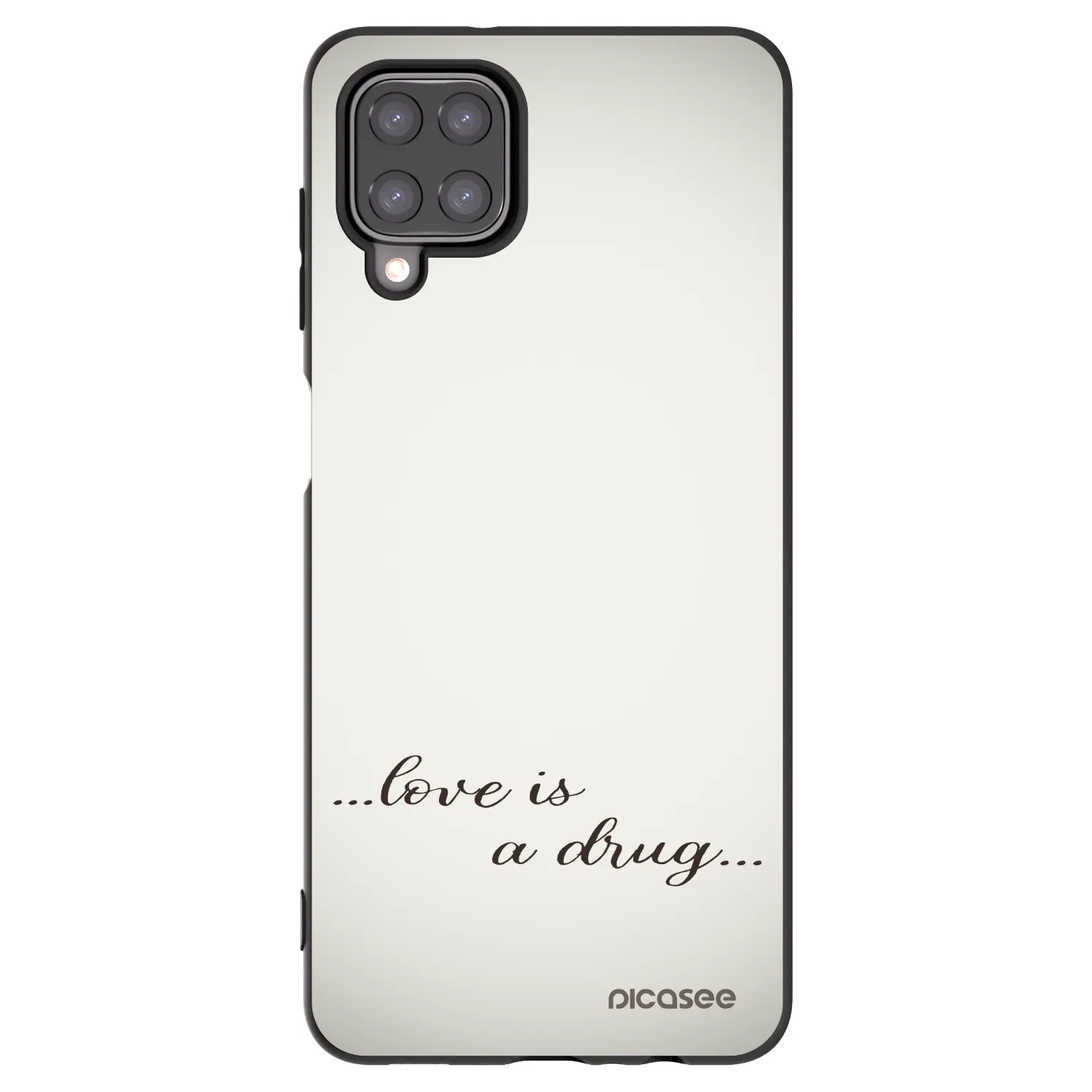 Picasee silikónový čierny obal pre Samsung Galaxy M12 M127F - Love is a drug