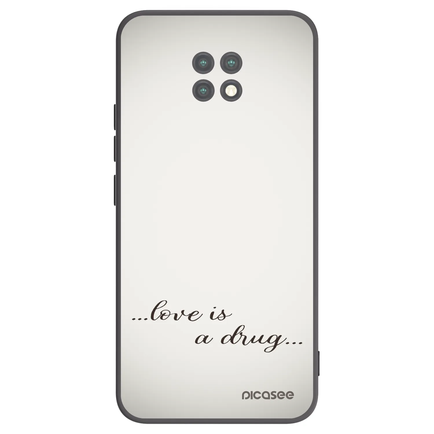 Picasee silikónový čierny obal pre Xiaomi Redmi Note 9T - Love is a drug