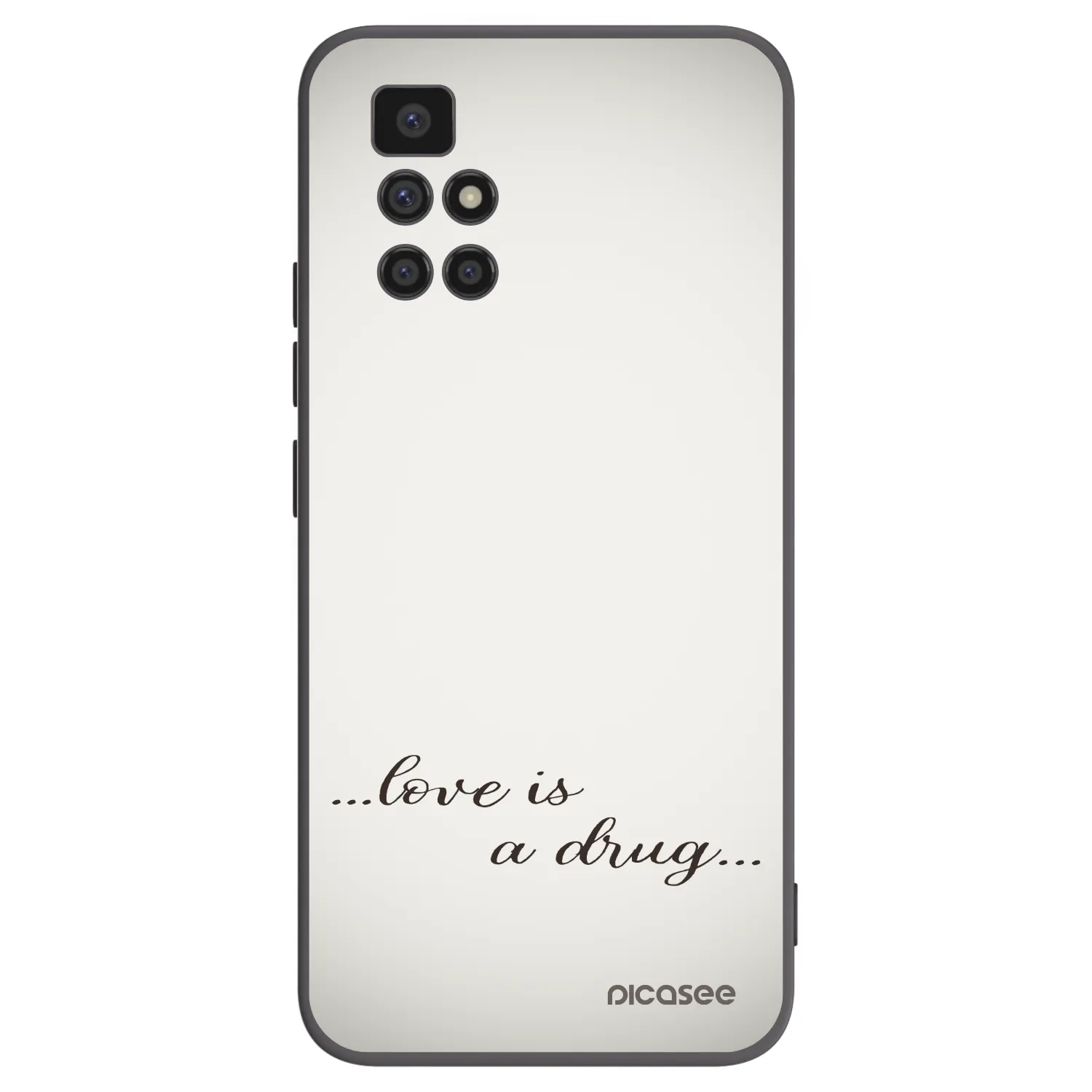 Picasee silikónový čierny obal pre Xiaomi Redmi 10 - Love is a drug