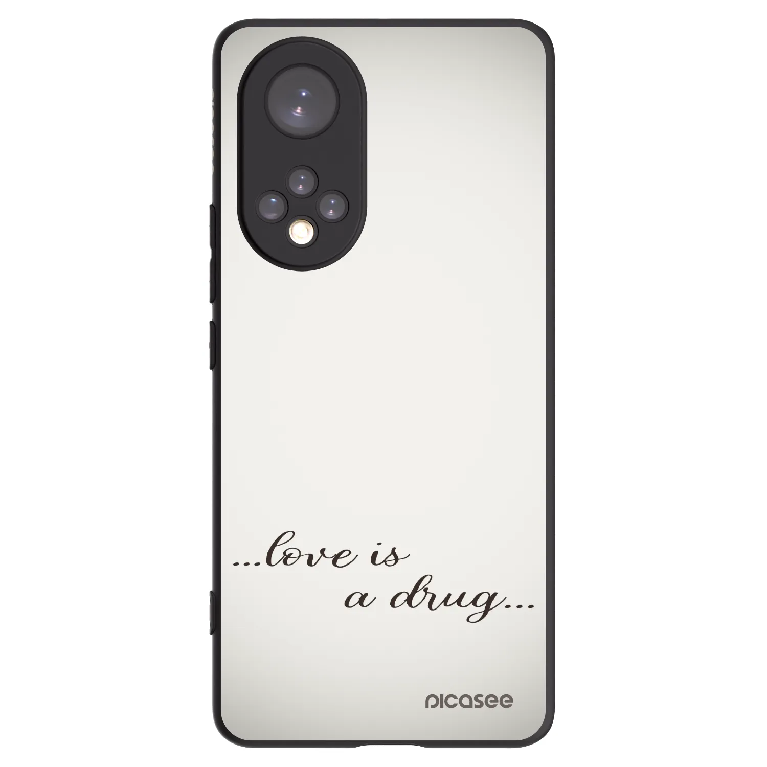 Picasee silikónový čierny obal pre Honor 50 5G - Love is a drug