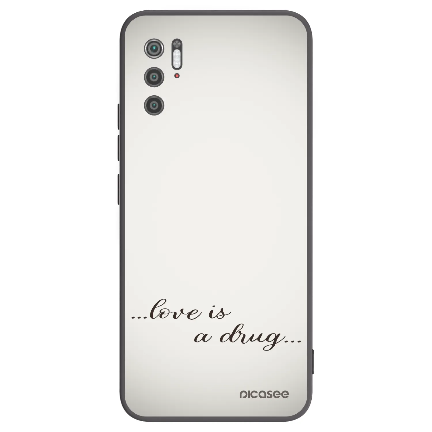 Picasee silikónový čierny obal pre Xiaomi Poco M3 Pro 5G - Love is a drug
