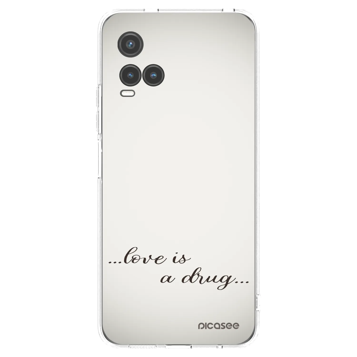 Picasee silikónový prehľadný obal pre Vivo Y33s - Love is a drug