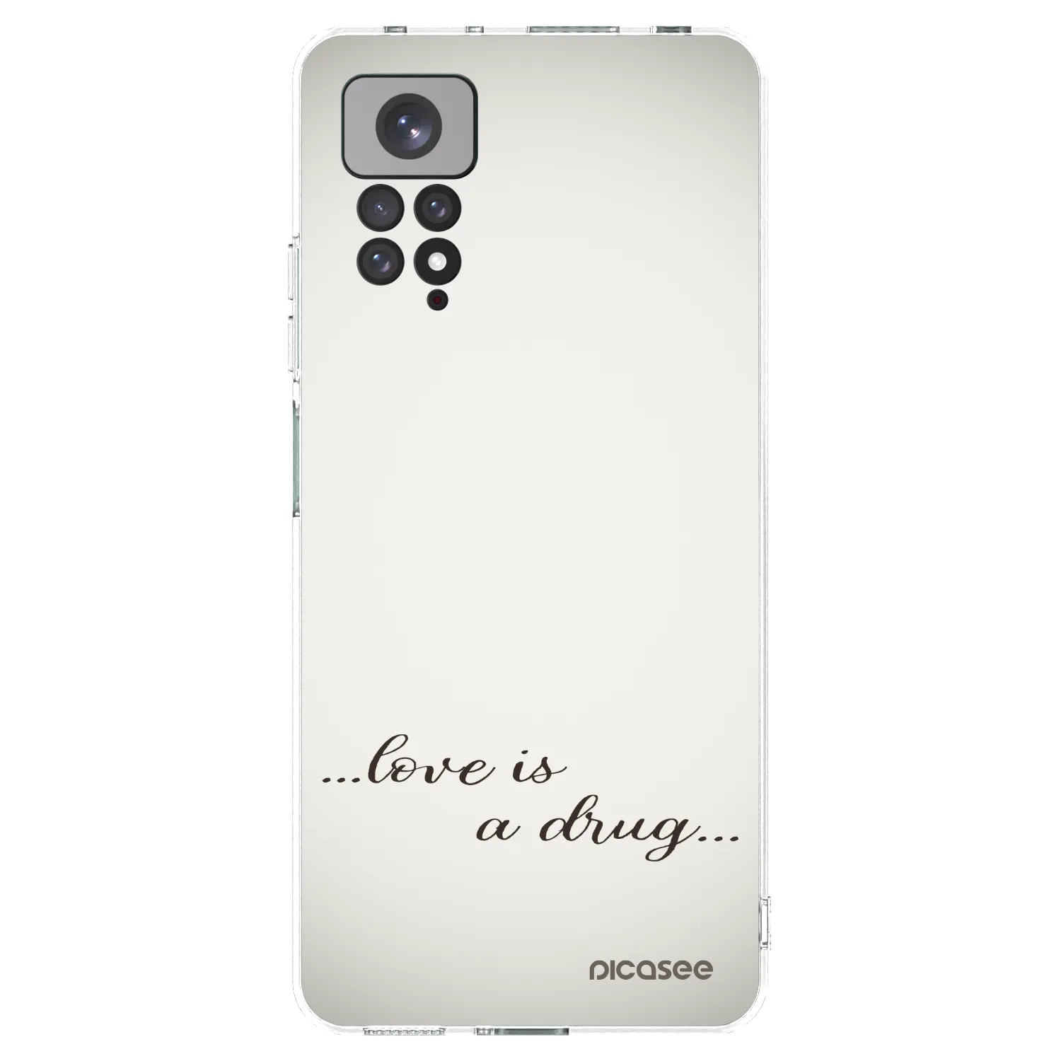 Silikónový prehľadný obal pre Xiaomi Redmi Note 11 - Love is a drug