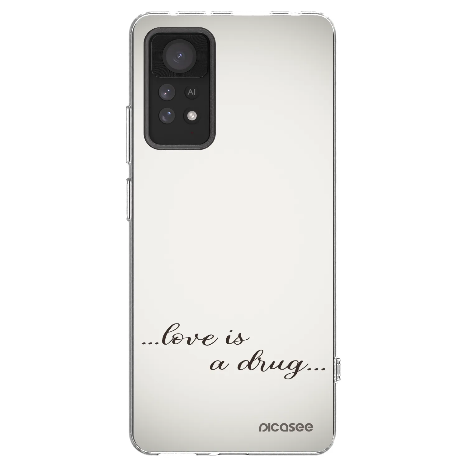 Silikónový prehľadný obal pre Xiaomi Redmi Note 11 Pro 5G - Love is a drug