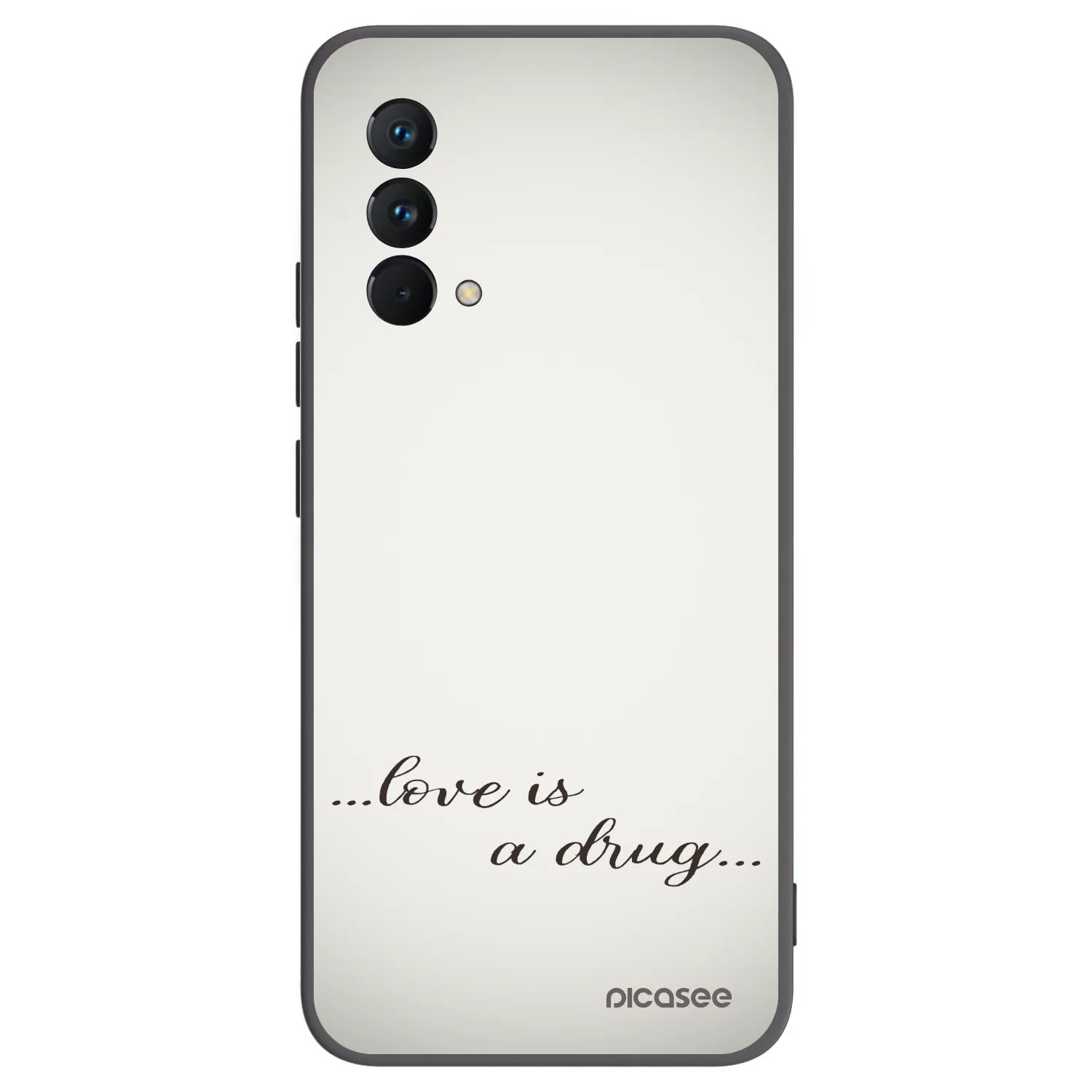Picasee silikónový čierny obal pre Realme GT Master Edition 5G - Love is a drug