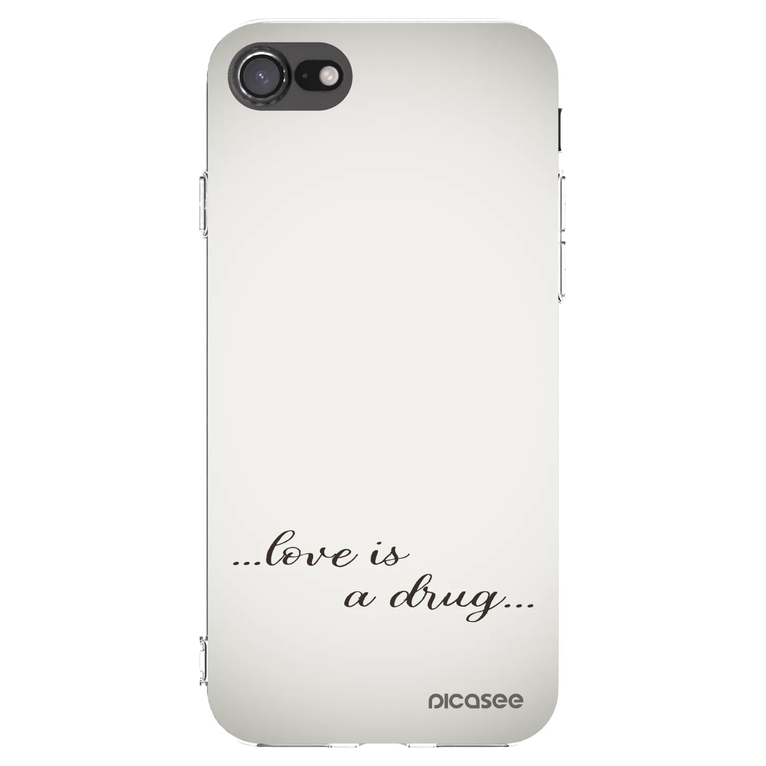 Silikónový prehľadný obal pre Apple iPhone SE 2022 - Love is a drug