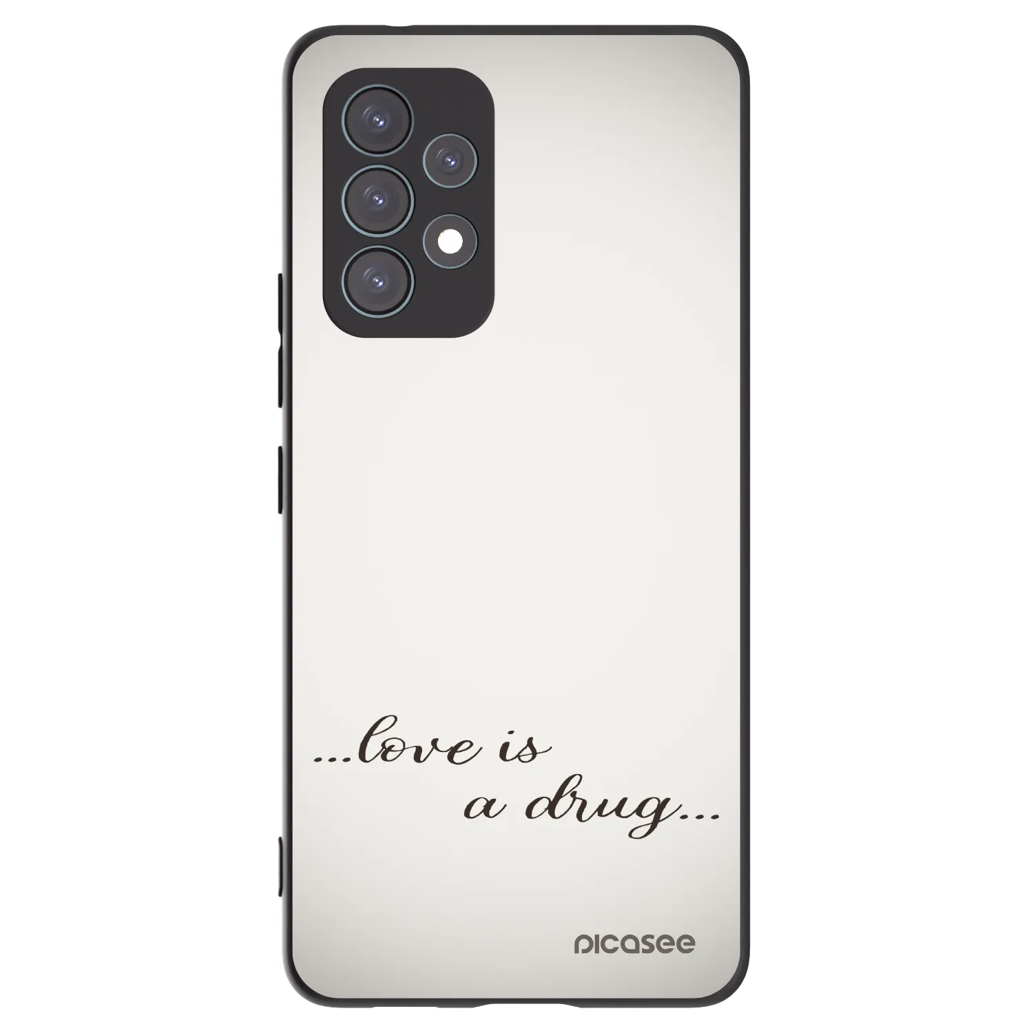 Picasee silikónový čierny obal pre Samsung Galaxy A53 5G A536 - Love is a drug