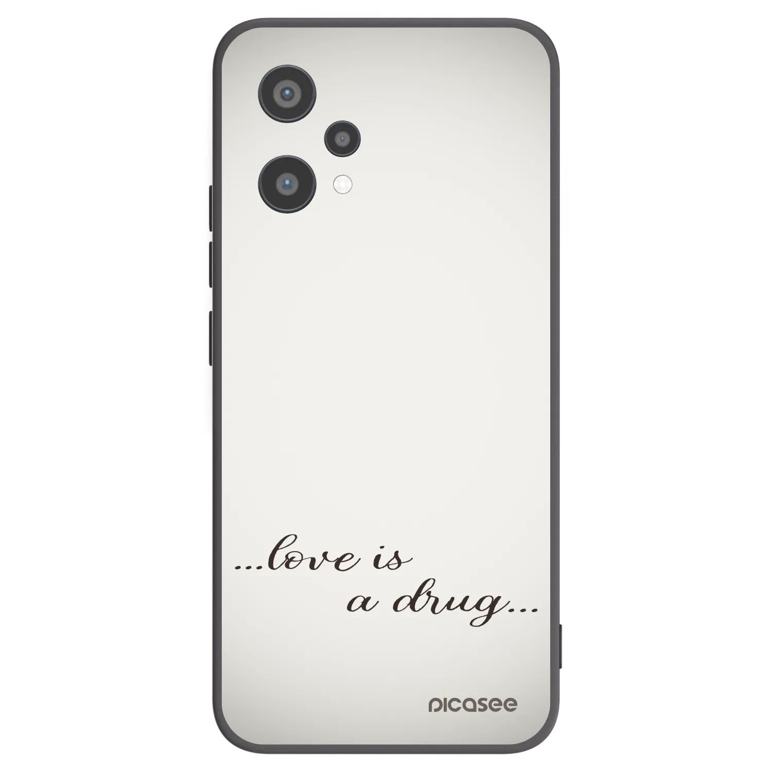 Picasee silikónový čierny obal pre Realme 9 Pro 5G - Love is a drug