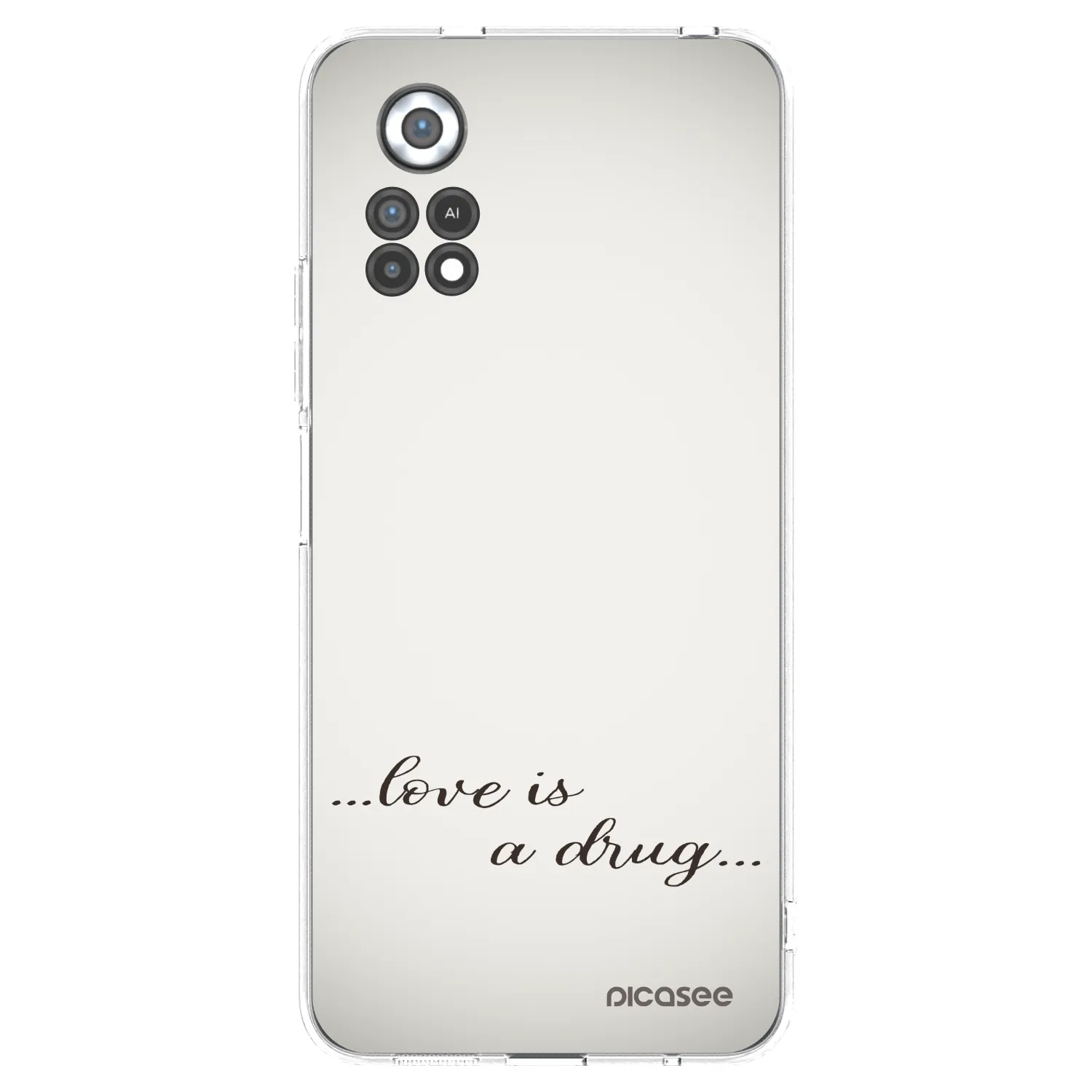 Silikónový prehľadný obal pre Xiaomi Poco X4 Pro 5G - Love is a drug