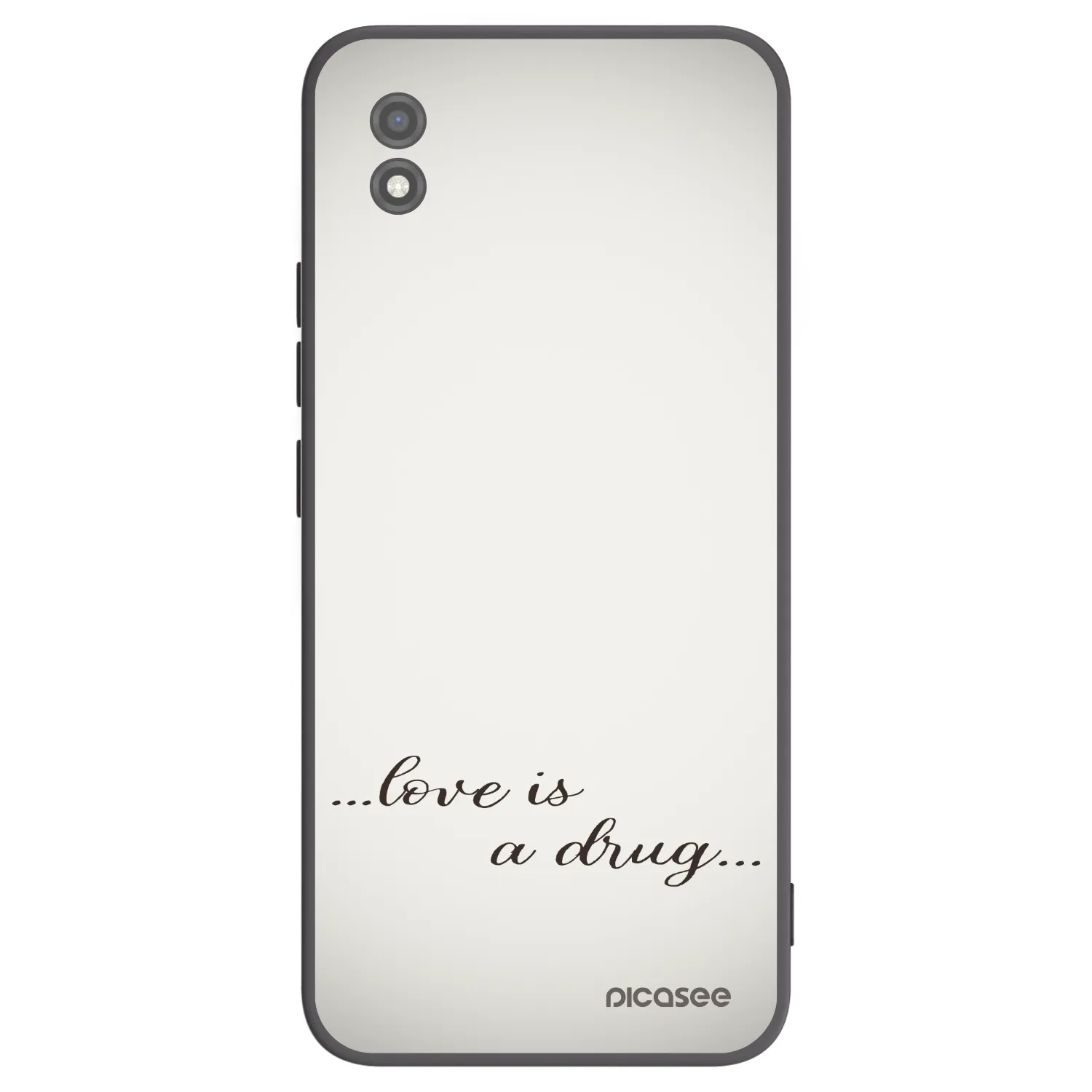 Picasee silikónový čierny obal pre Realme C11 (2021) - Love is a drug
