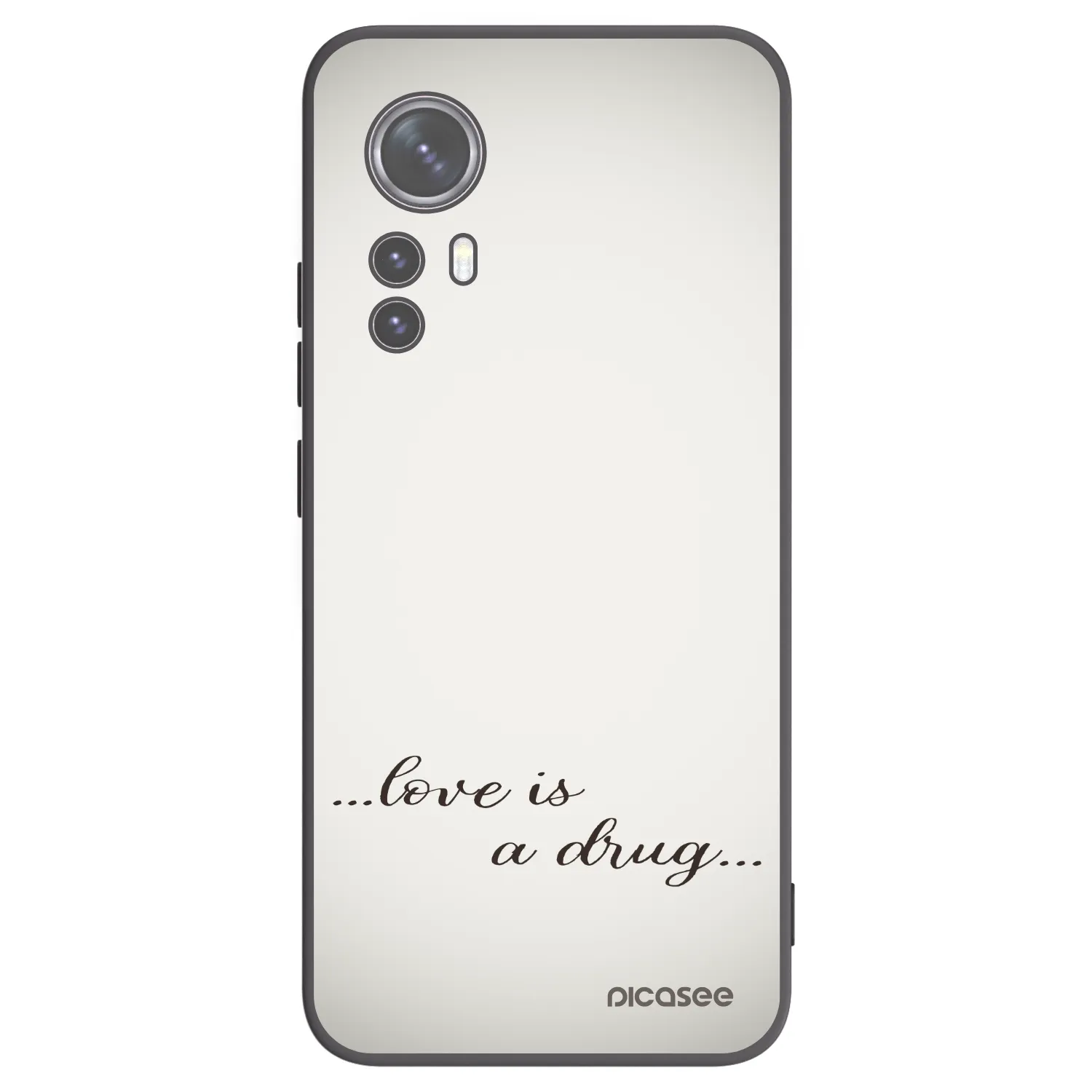 Picasee silikónový čierny obal pre Xiaomi 12 - Love is a drug