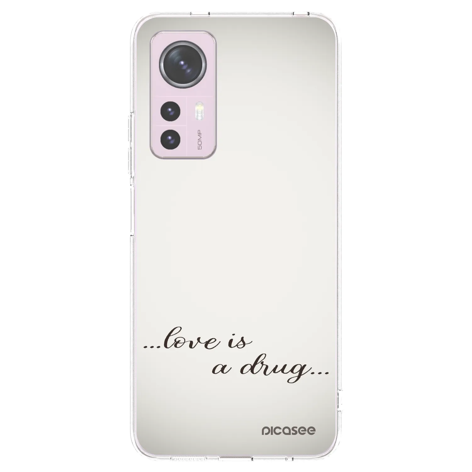 Silikónový prehľadný obal pre Xiaomi 12 - Love is a drug