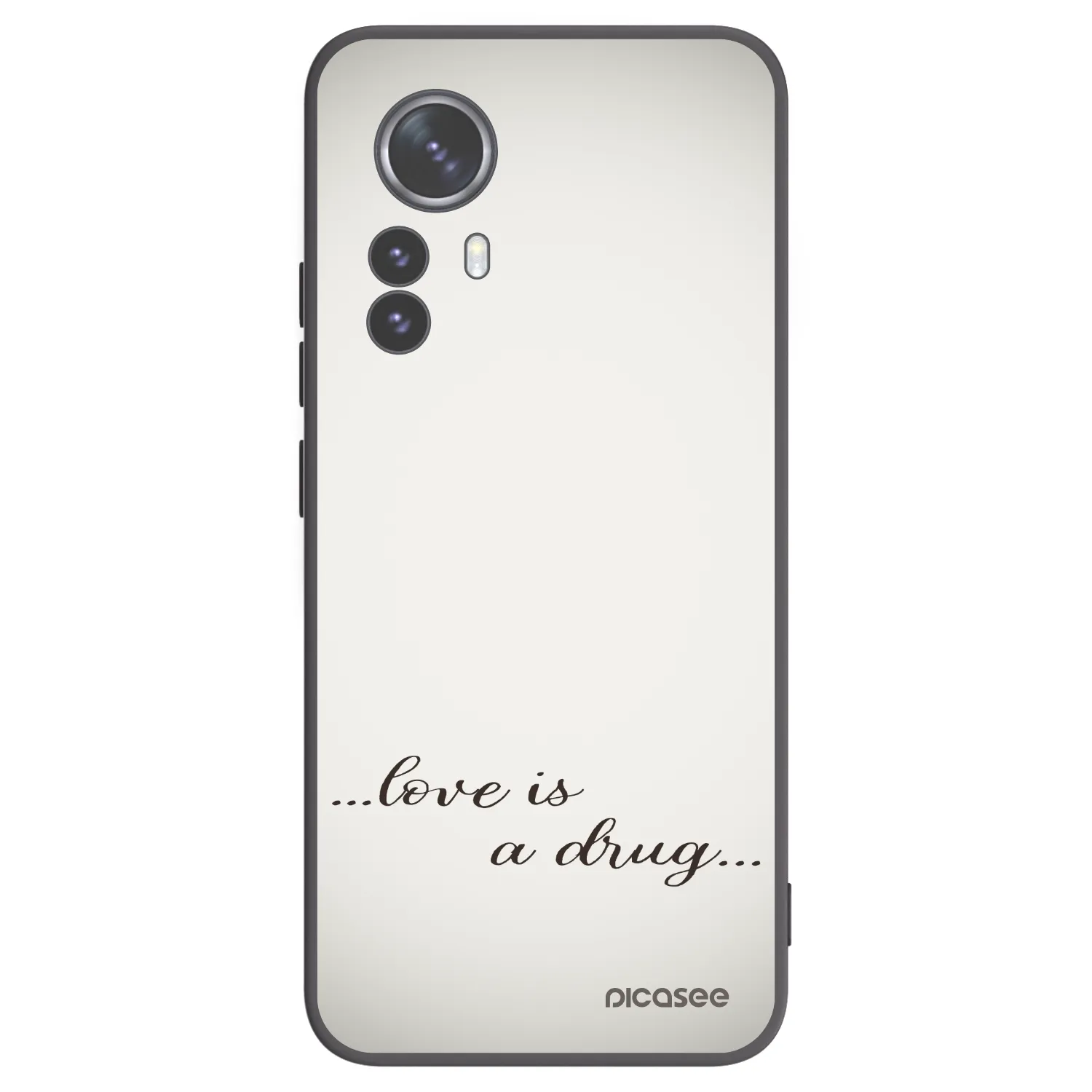 Picasee silikónový čierny obal pre Xiaomi 12 Pro - Love is a drug