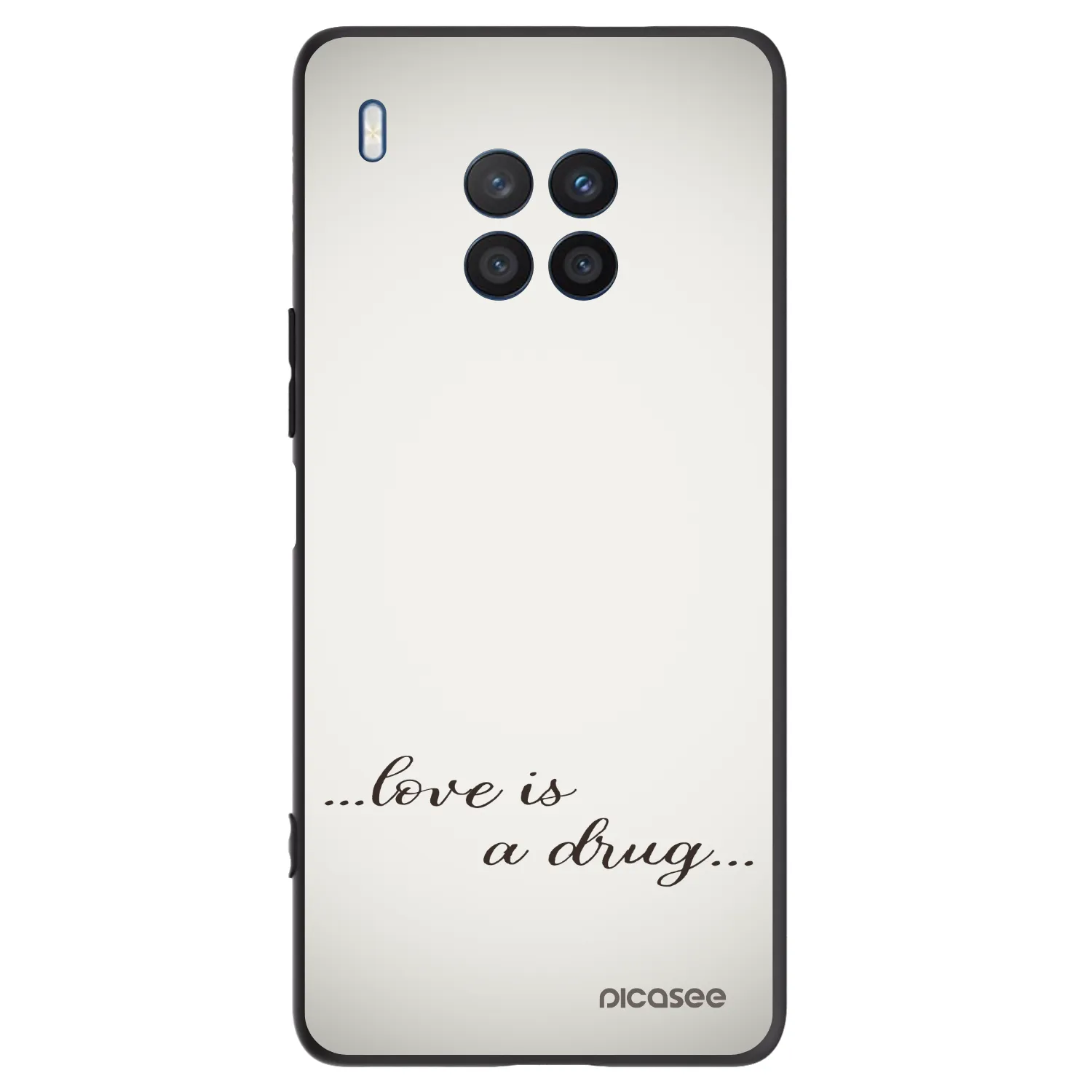 Silikónový čierny obal pre Honor 50 Lite - Love is a drug