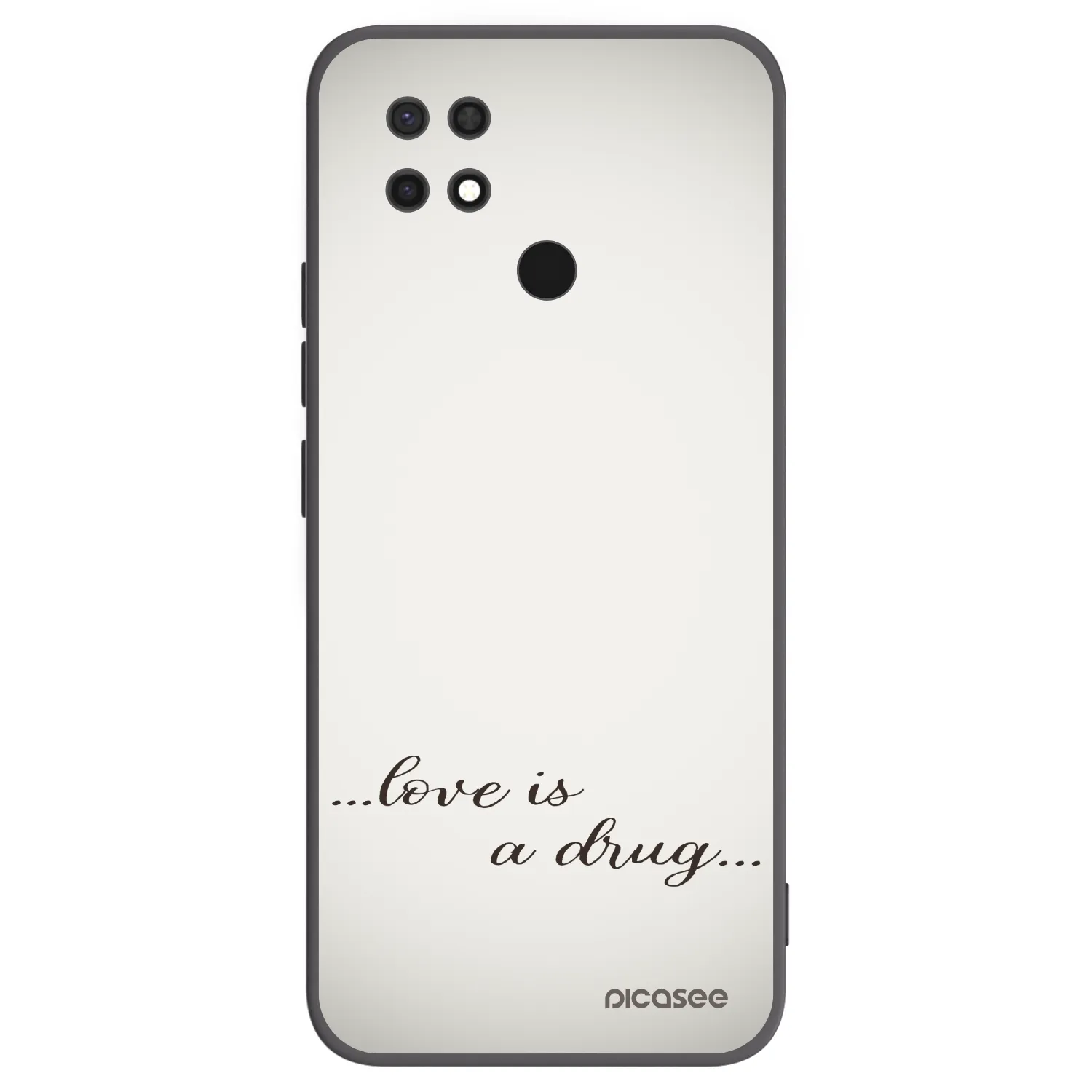 Picasee silikónový čierny obal pre Xiaomi Redmi 10C - Love is a drug