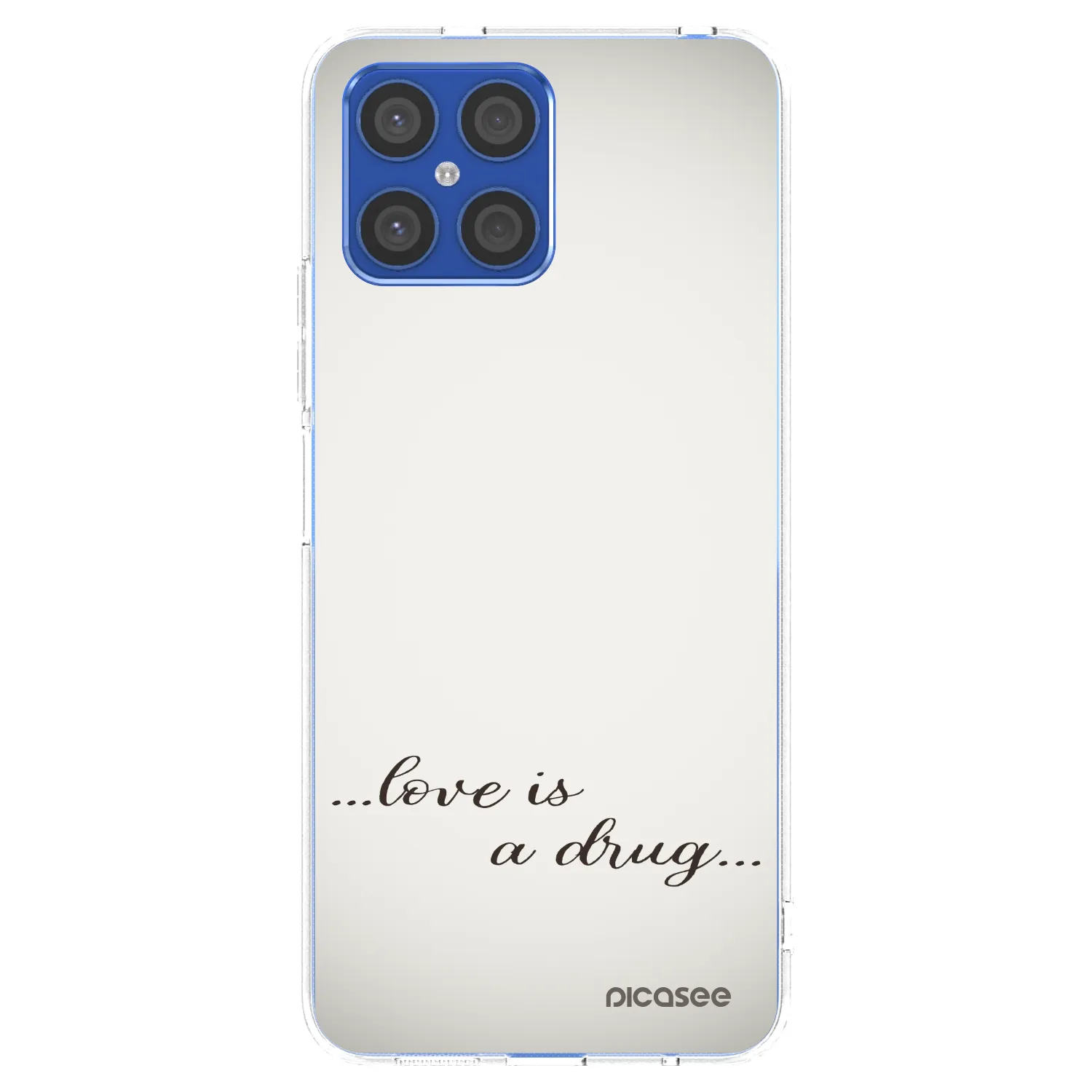 Picasee silikónový prehľadný obal pre Honor X8 4G - Love is a drug
