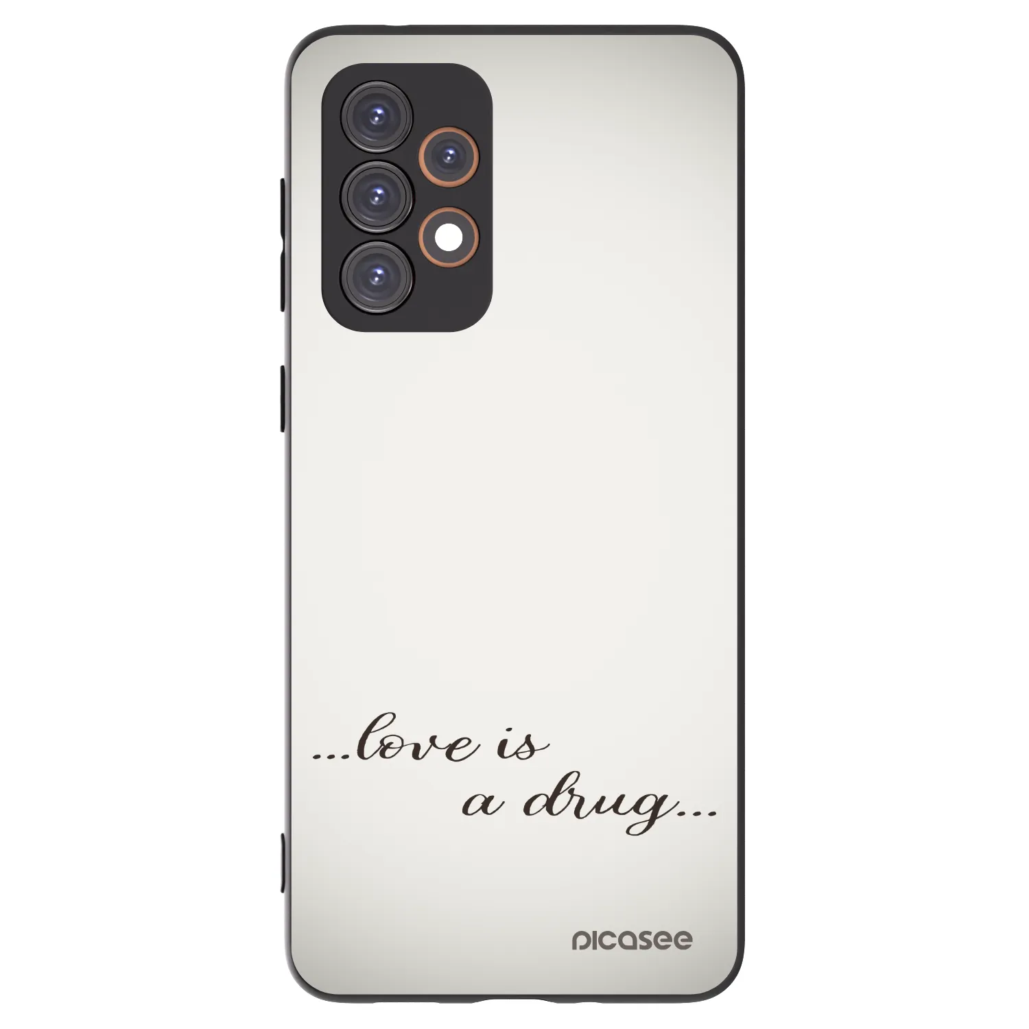 Picasee silikónový čierny obal pre Samsung Galaxy A33 5G A336 - Love is a drug