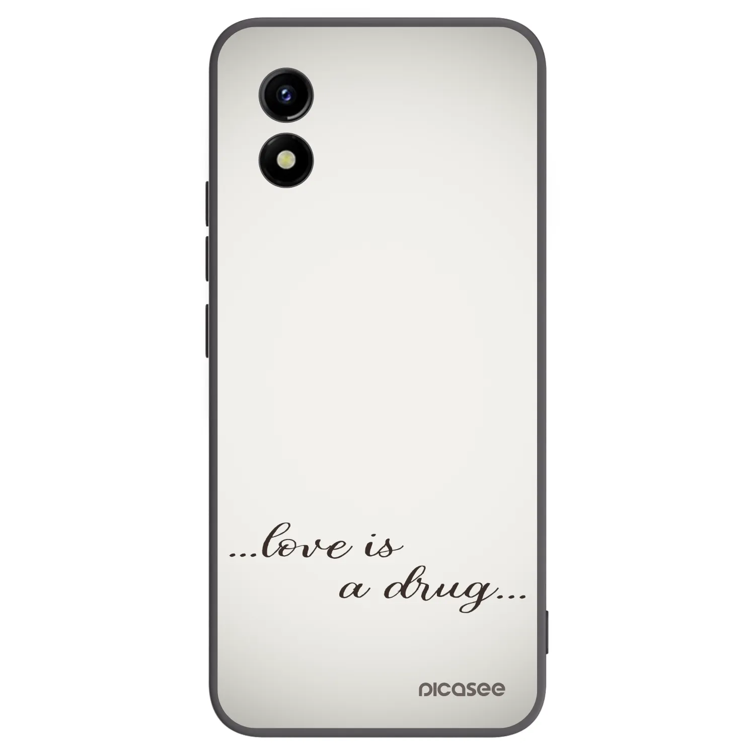 Picasee silikónový čierny obal pre Vivo Y01 - Love is a drug