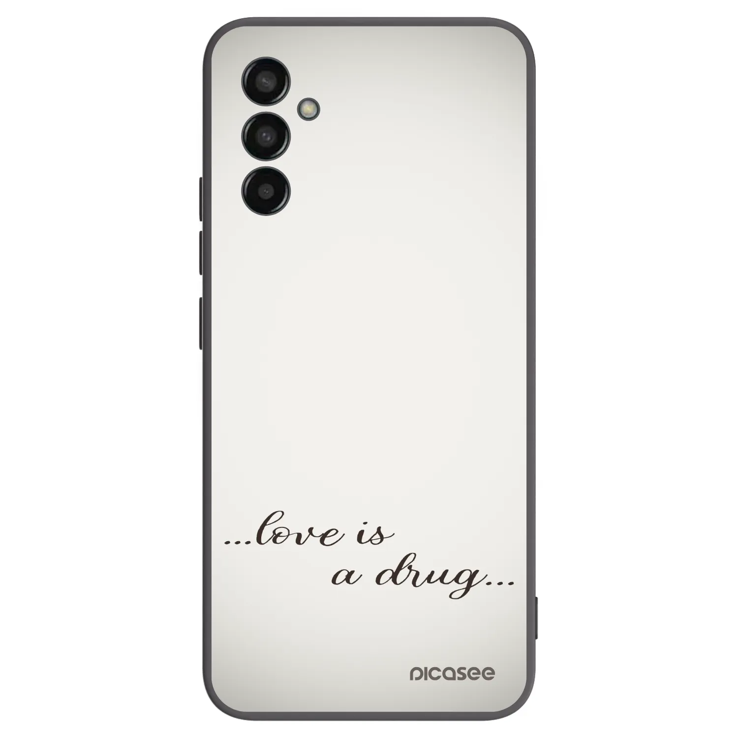 Picasee silikónový čierny obal pre Samsung Galaxy M13 M135F - Love is a drug
