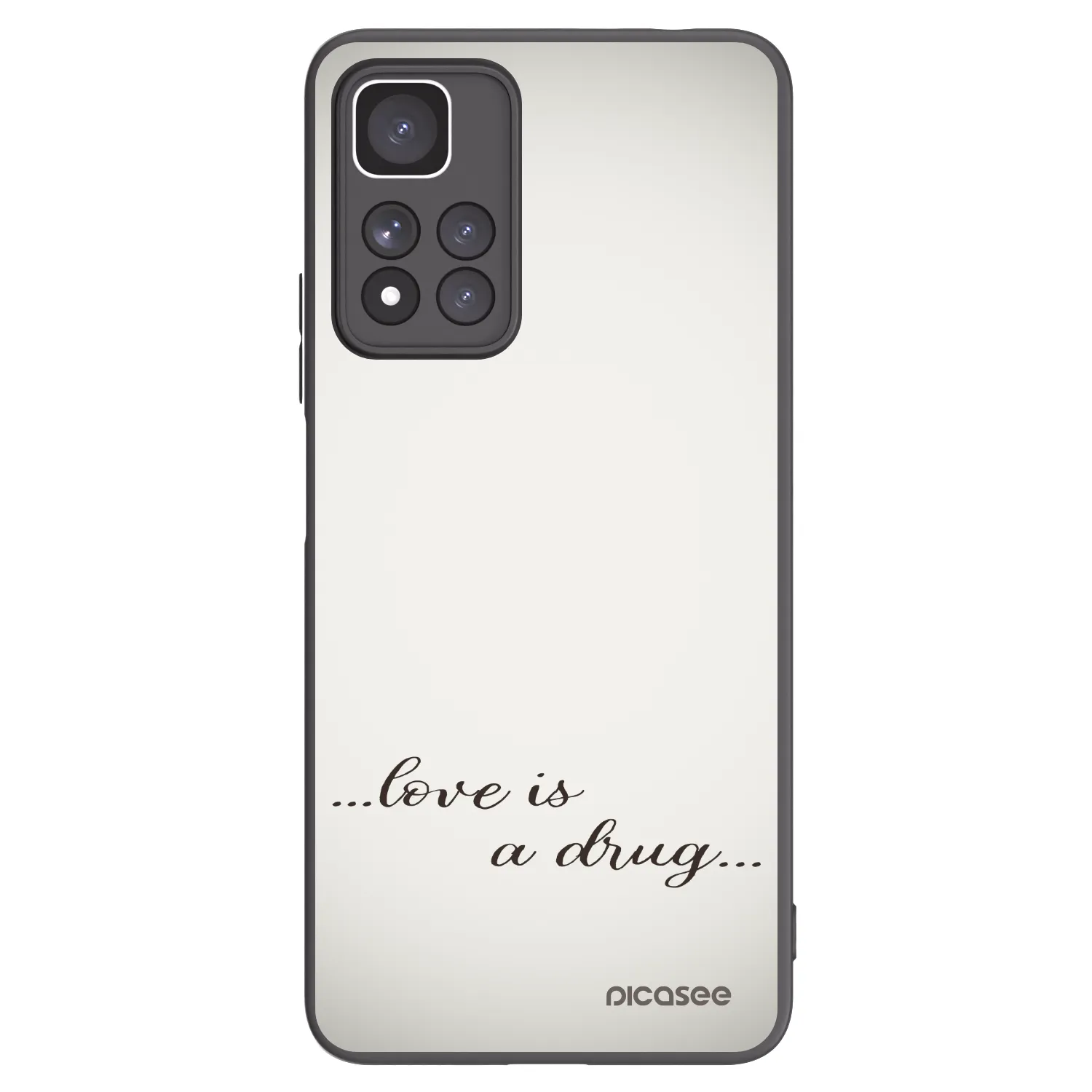Silikónový čierny obal pre Xiaomi Redmi Note 11 Pro+ 5G - Love is a drug