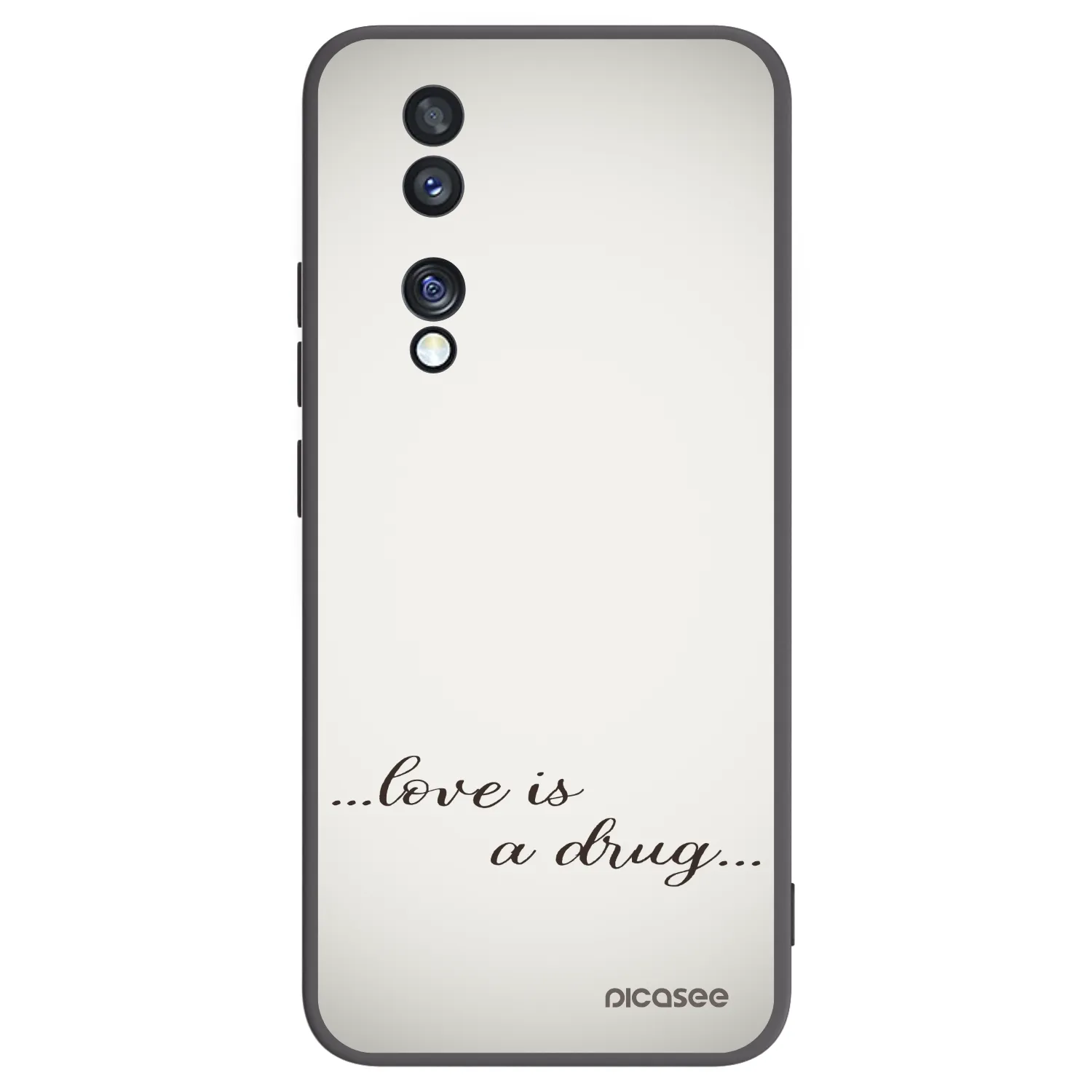 Silikónový čierny obal pre Honor 70 - Love is a drug