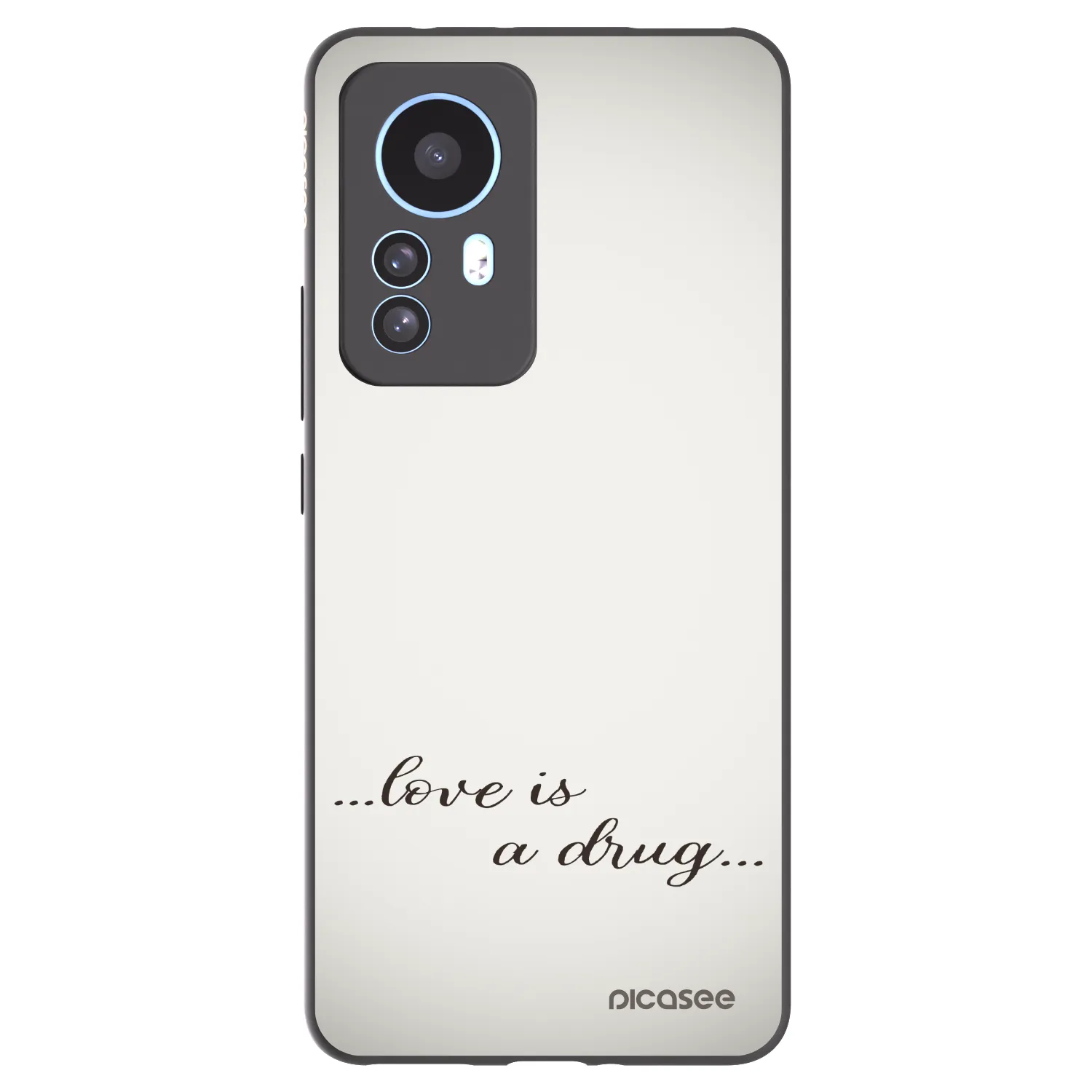 Picasee silikónový čierny obal pre Xiaomi 12T - Love is a drug