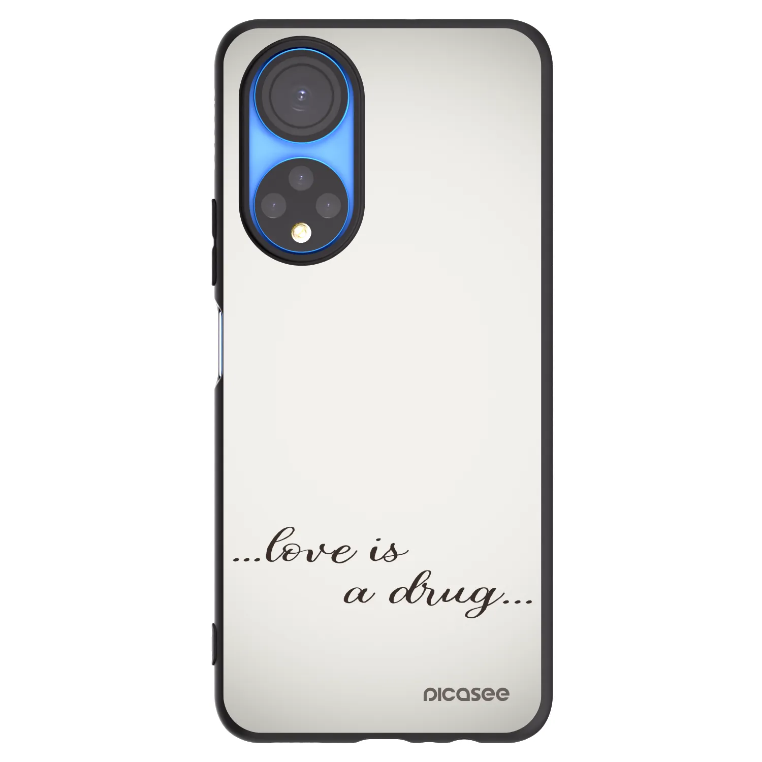 Picasee silikónový čierny obal pre Honor X7 - Love is a drug